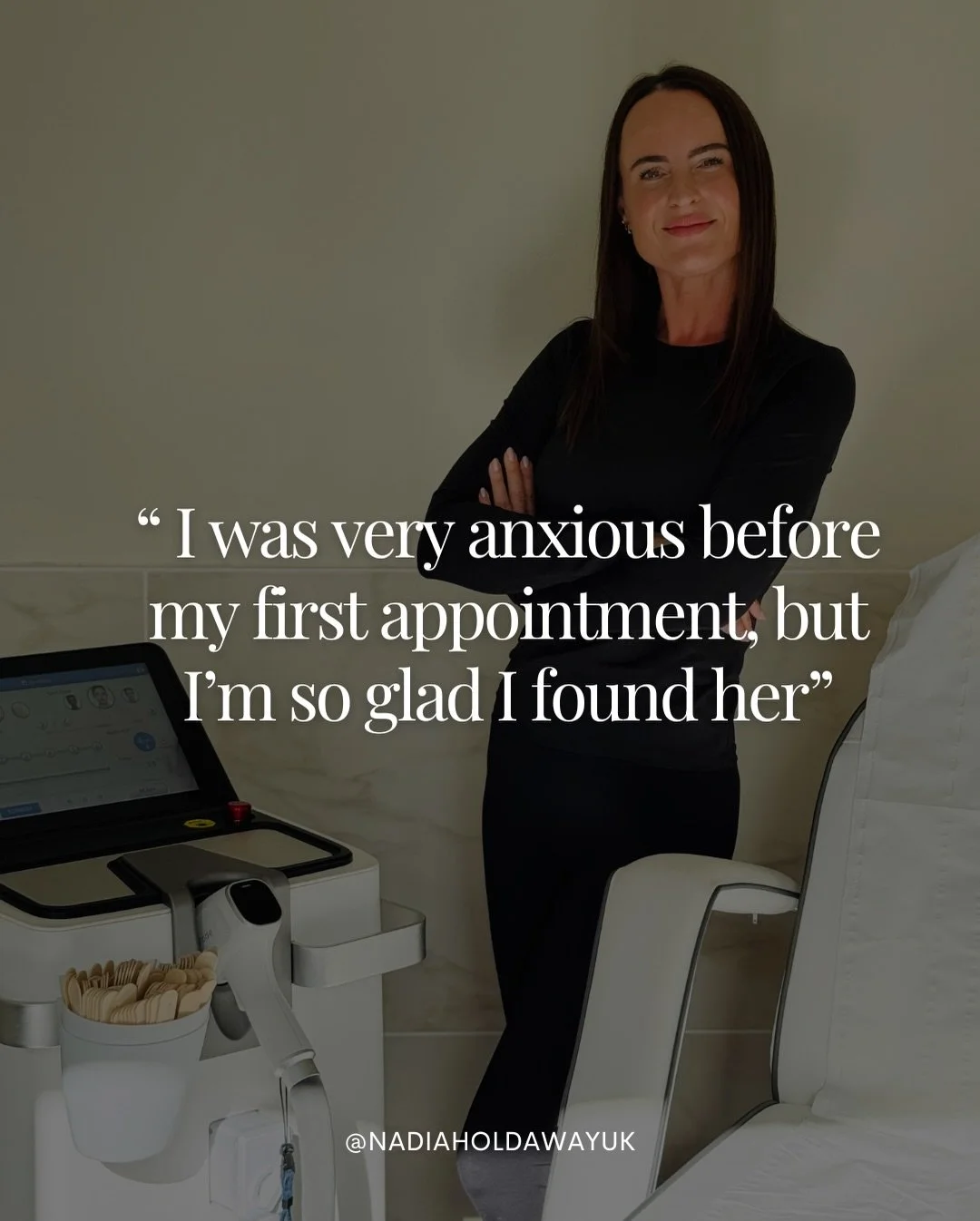If you&rsquo;ve been feeling nervous about starting laser, this one&rsquo;s for you 🤍
 Almost every client who walks through my door tells me the same thing, they were anxious before their first appointment. And honestly? 

That&rsquo;s completely n