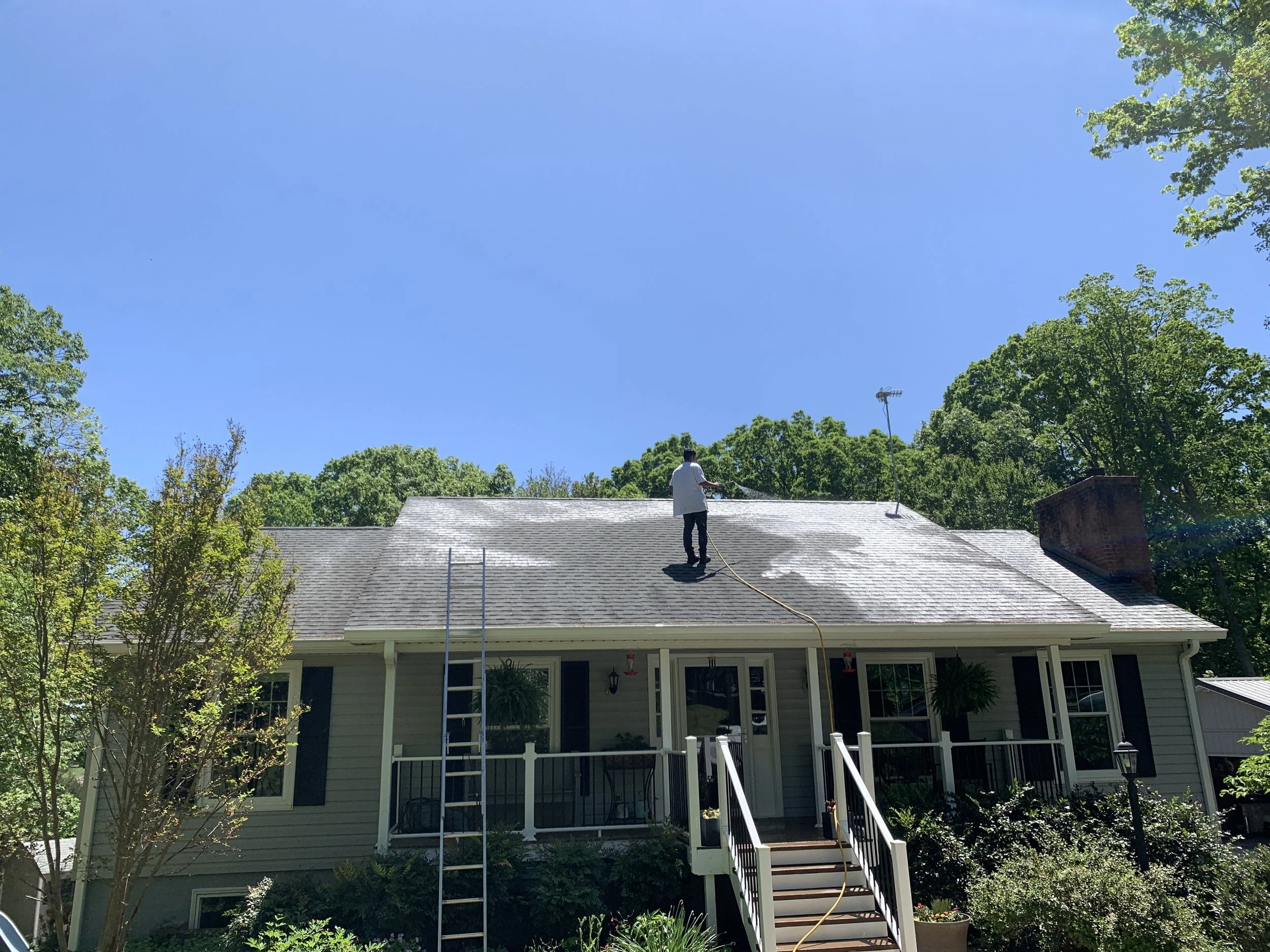roof cleaning lake monticello