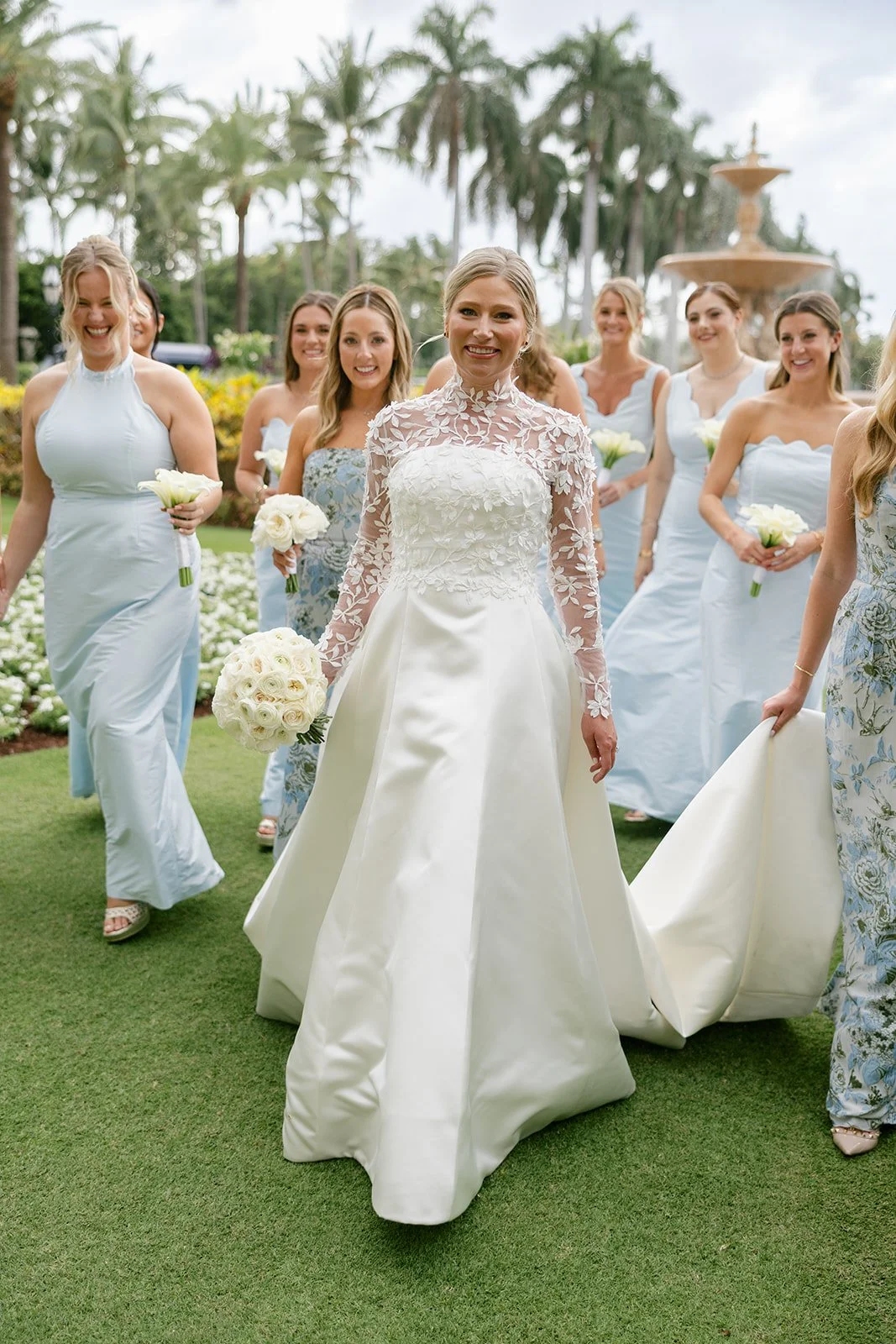 Bride with Bridesmaids at The Breakers Palm Beach