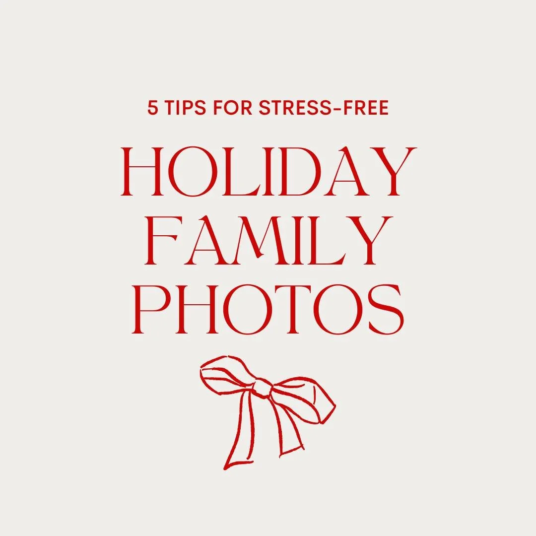 Your holiday photo session should feel joyful, not chaotic.
These 5 tips will help you keep things calm, happy, and full of real smiles.

📅 Booking is open now for holiday sessions. Link in bio!