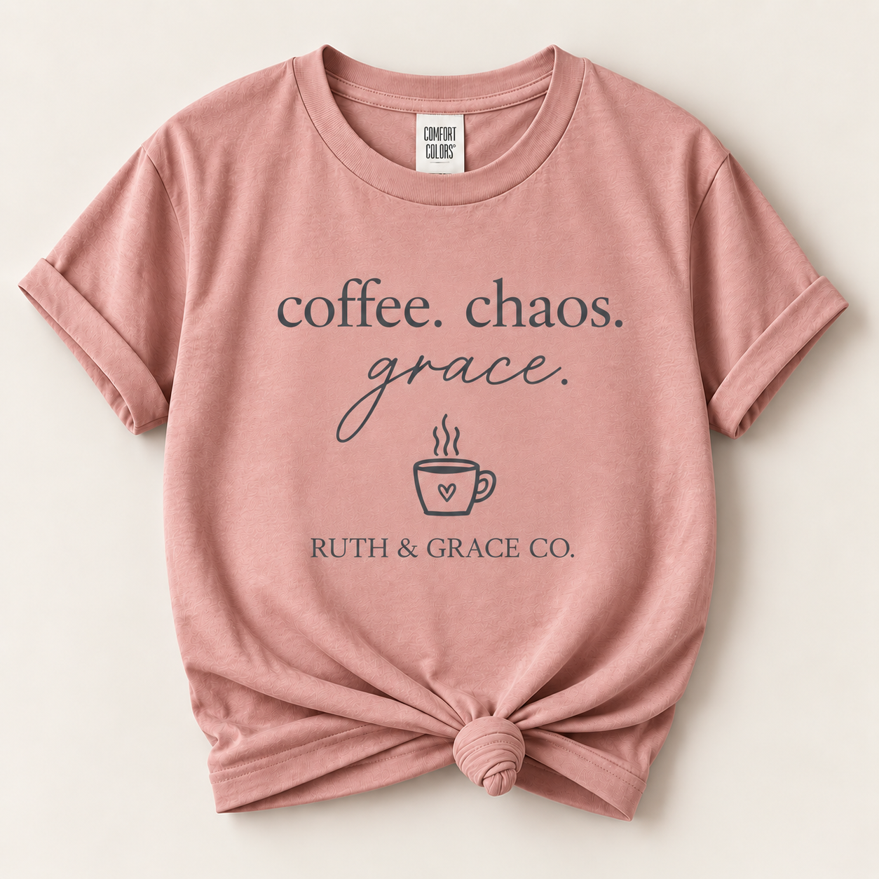 Coffee, Chaos & Grace Tee