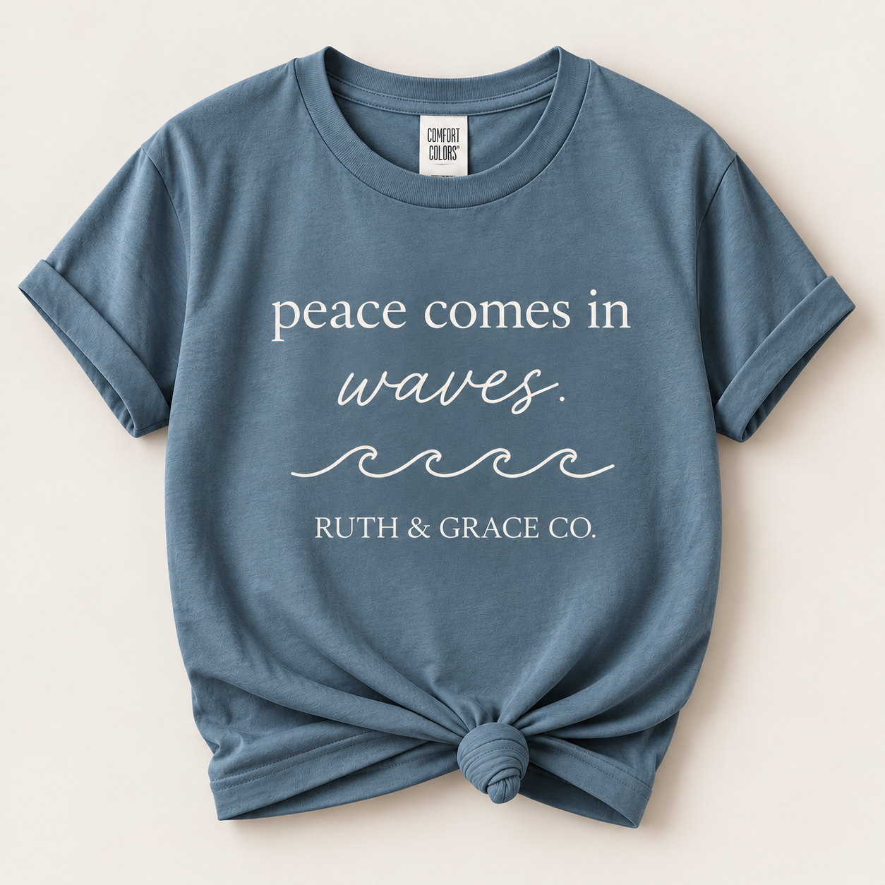 Peace Comes in Waves Tee