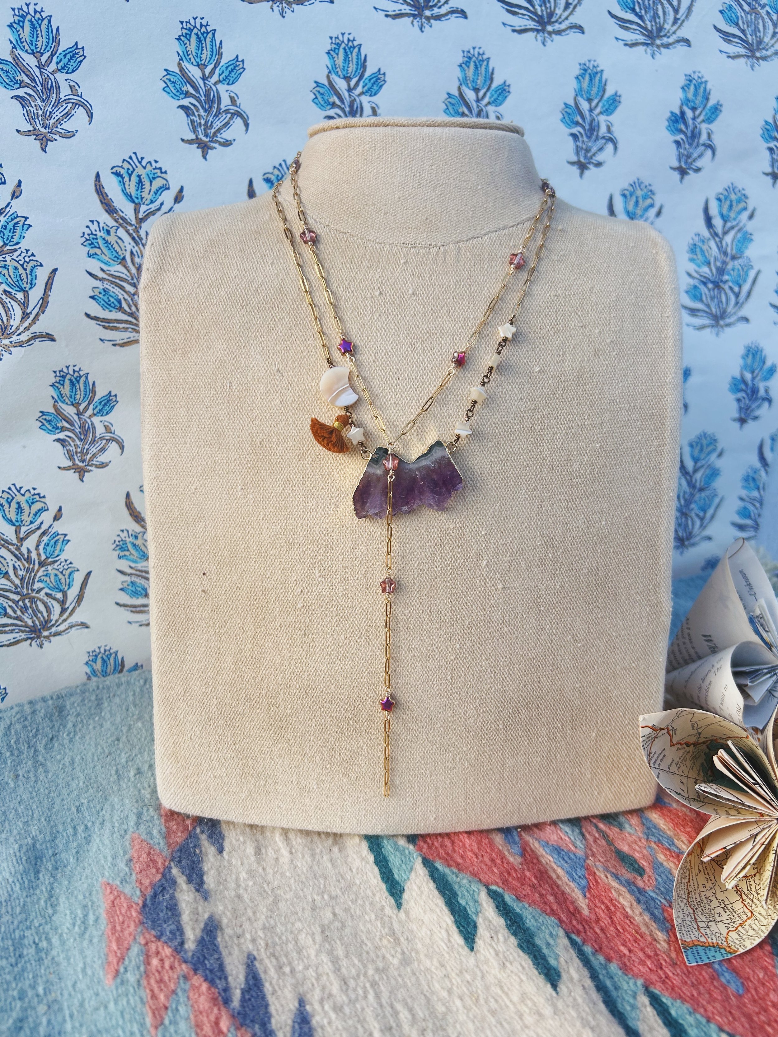 'Rock Candy Mountain' Amethyst Necklace - 05