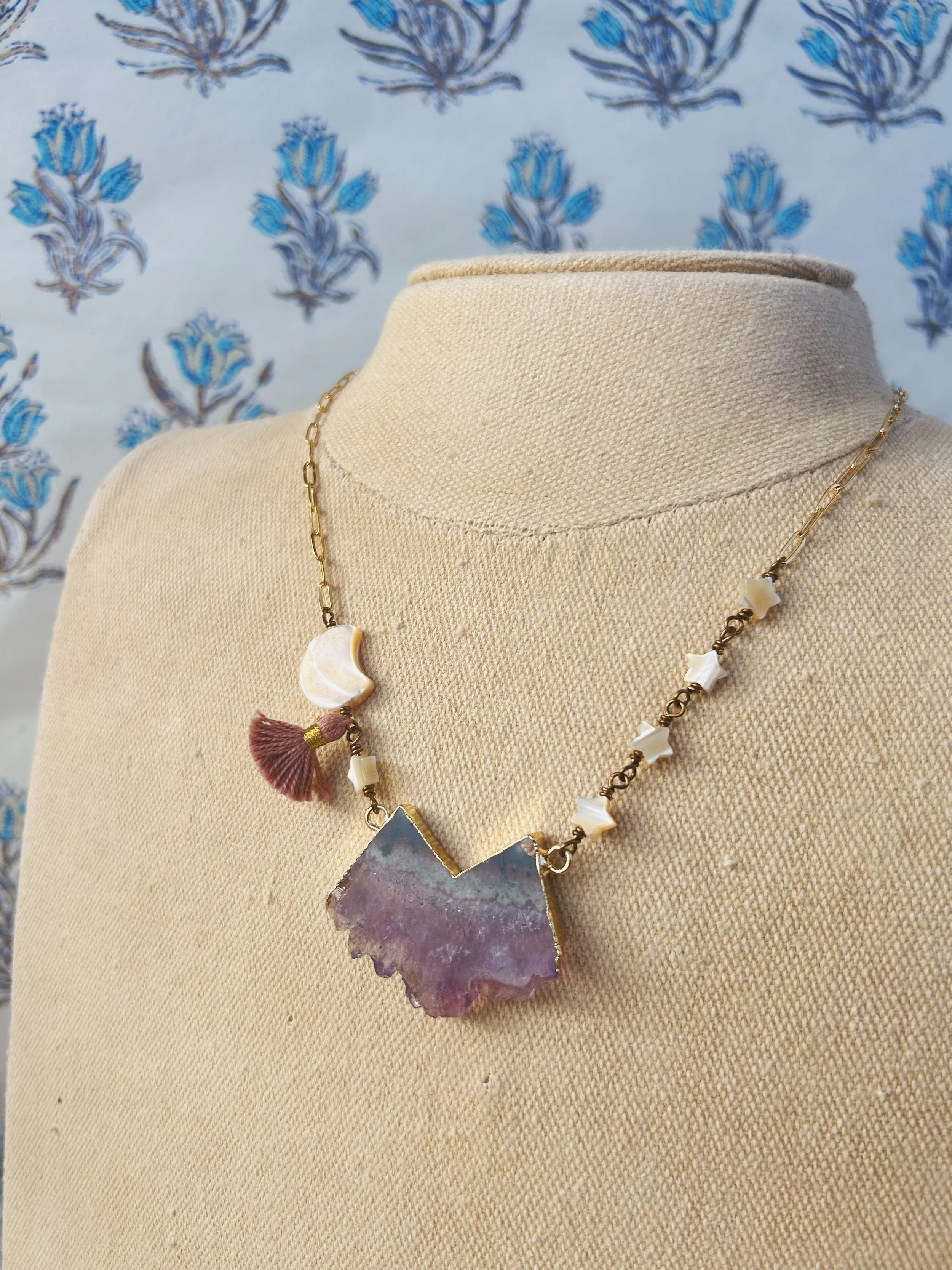 'Rock Candy Mountain' Amethyst Necklace - 06