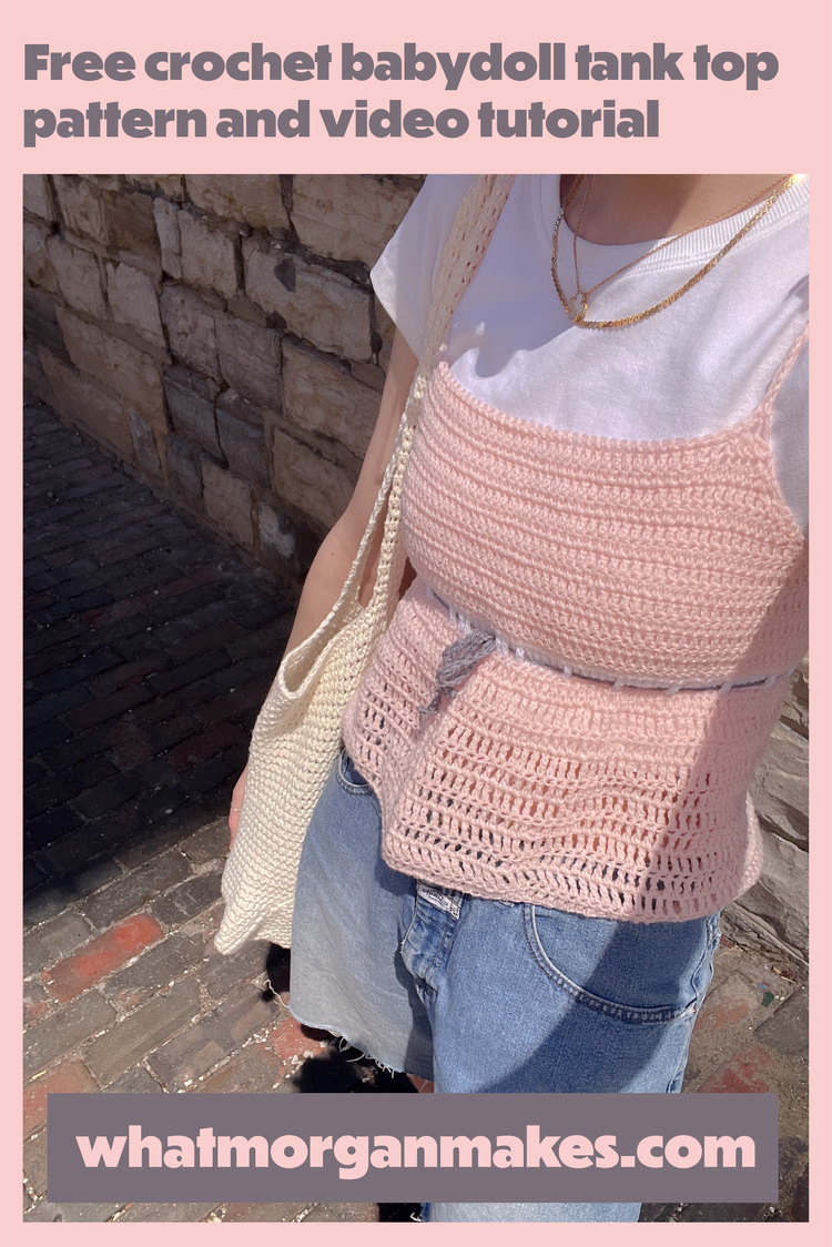 70's Babydoll Crochet Tank main image 0