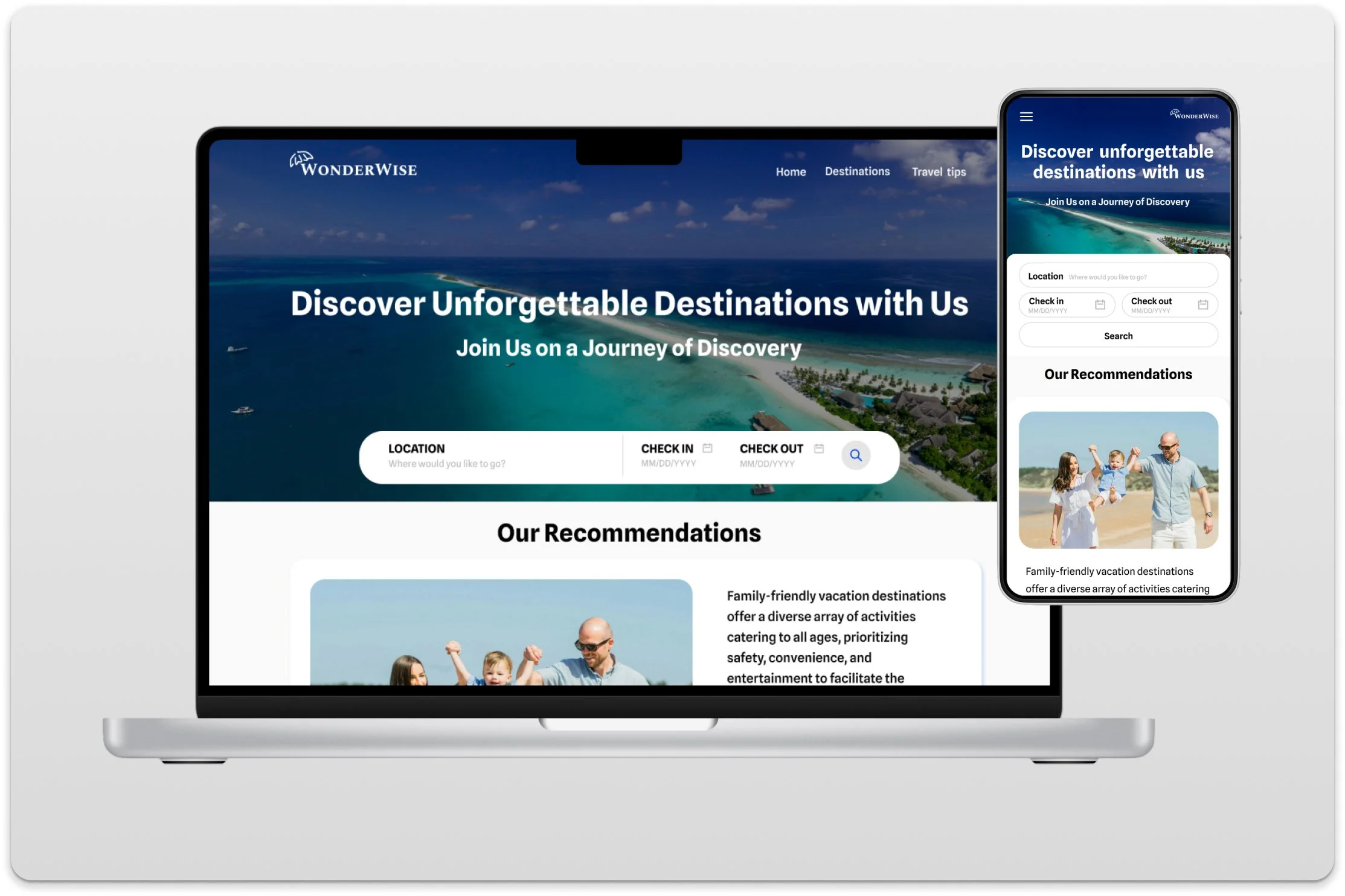 Wonder Wise (Family Travel Website)-Creating an accessible and inclusive family travel experience.
