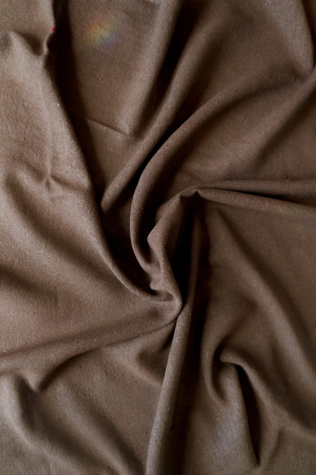 NEW LIMITED Chocolate Solid Patterned Raw Silk Bandana