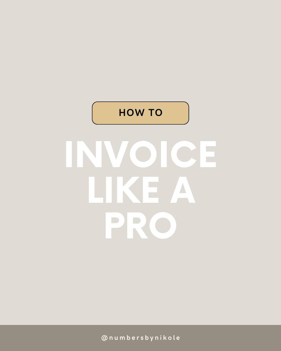 Ready to send invoices like you were born to do it?! 💸

Use these SIX tips on every invoice you send to make getting paid easy for everyone involved.

P.S. Tip #6 will save you HOURS on invoicing! ⌛

#bookkeeper #bookkeepertips #bookkeeping #bookkee