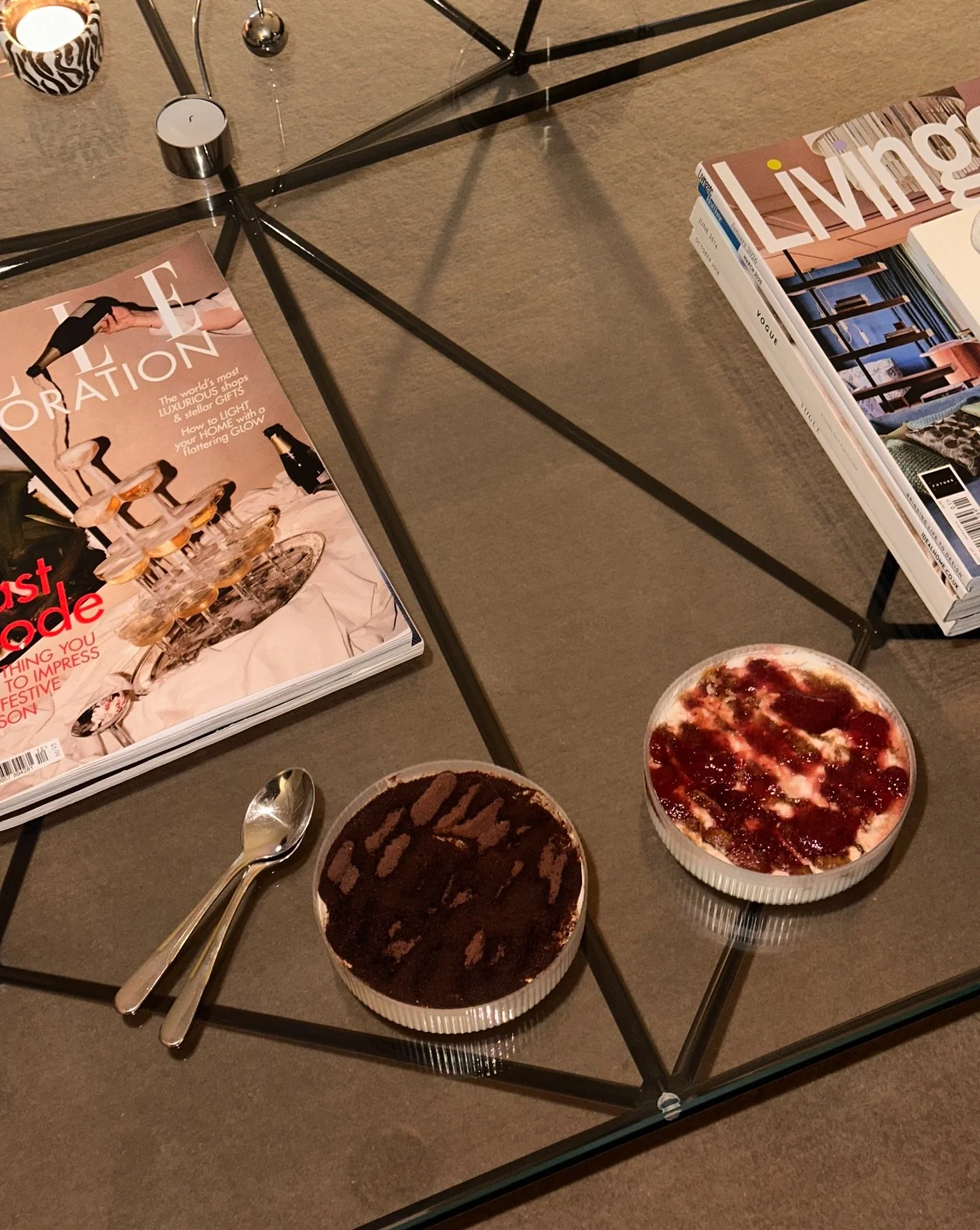 Tried the viral yogurt dessert for a sweet start of the month. Cheesecake with homemade jam (which I loved!) &amp; Tiramisu (not so much). 

Happy Feb my friends! x