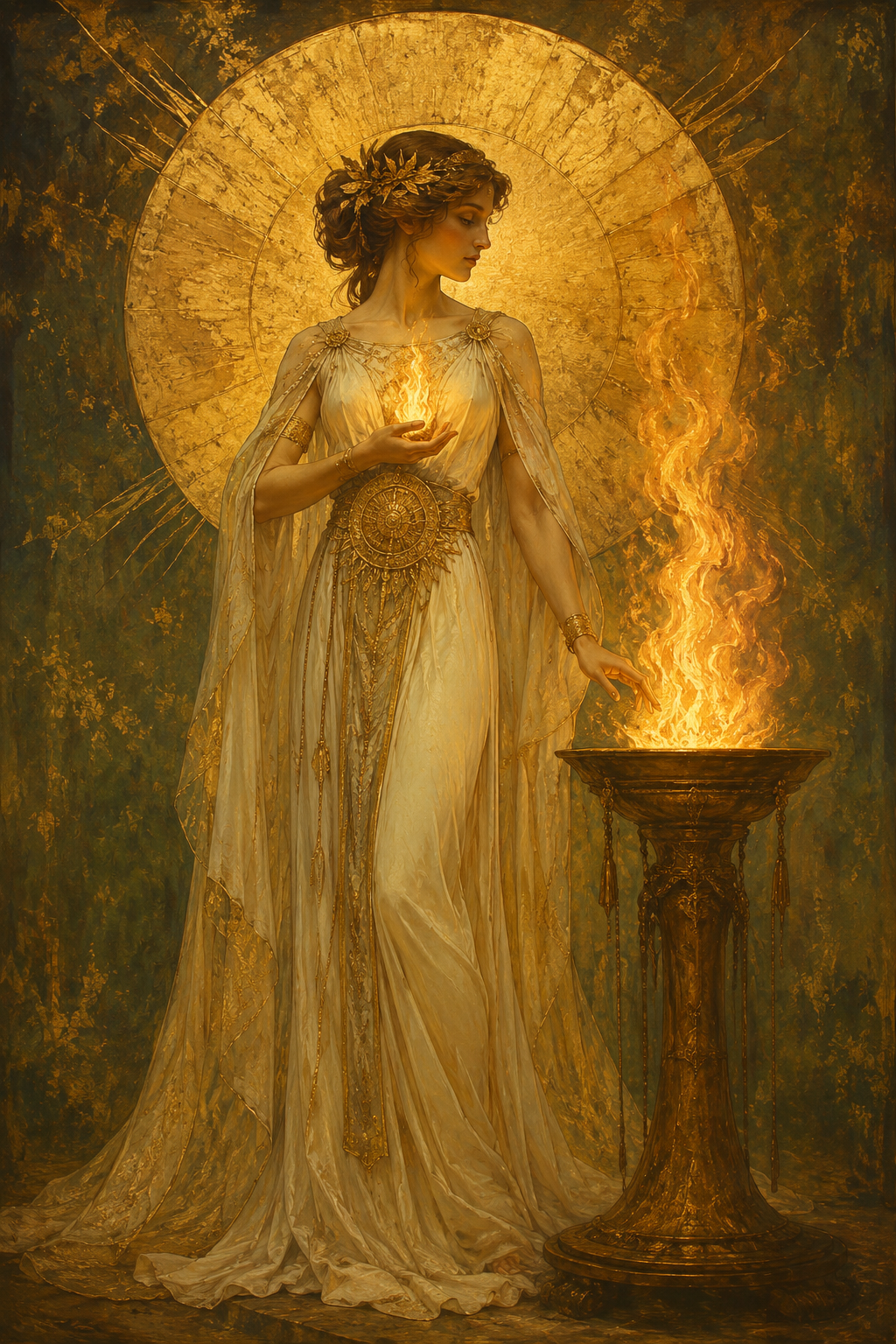 The Priestess Guardian of the Holy Flame