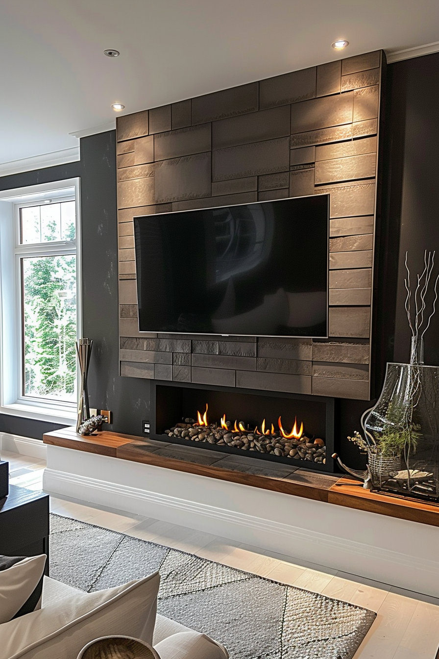 Media Wall with electrical Fireplace in Los Angeles, California: 7 Powerful Benefits for Modern Homes