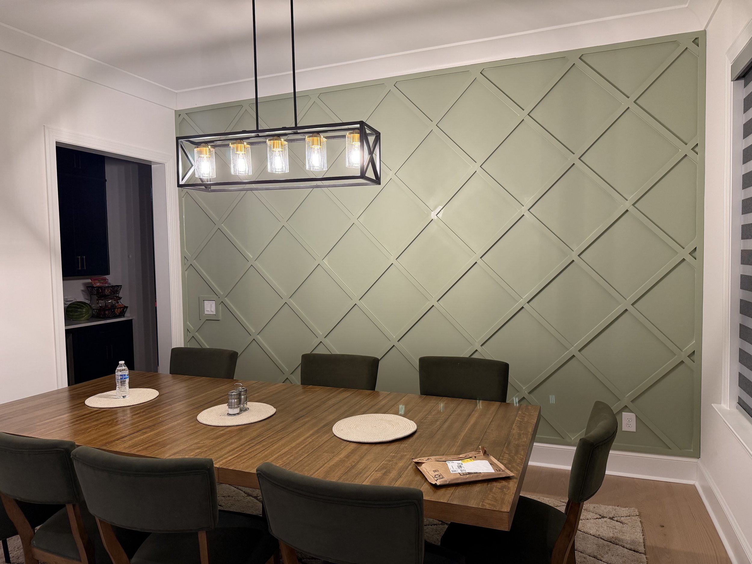 Green Diamond Accent Wall in Charlotte, NC