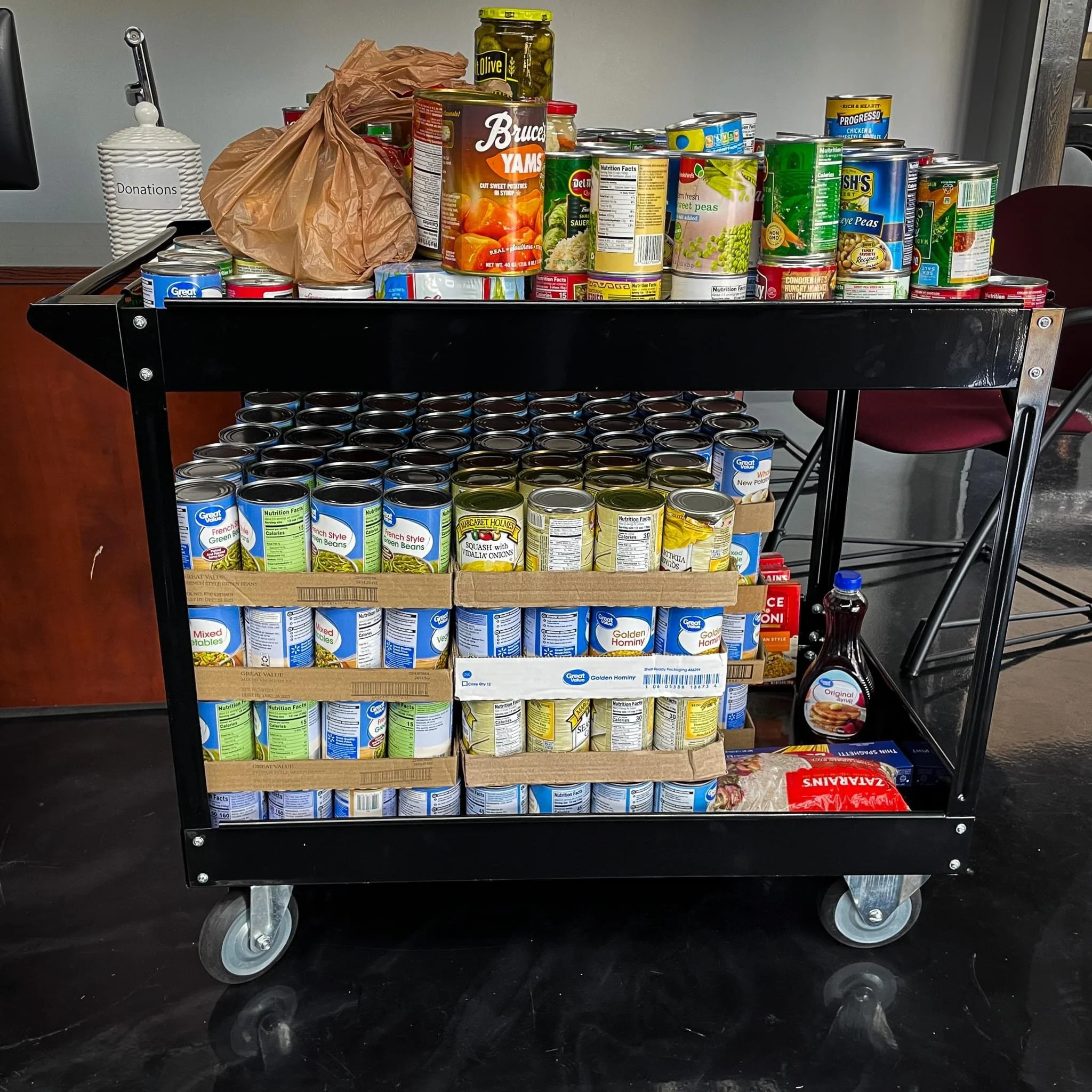 Canned food drive benefiting Titus County Cares