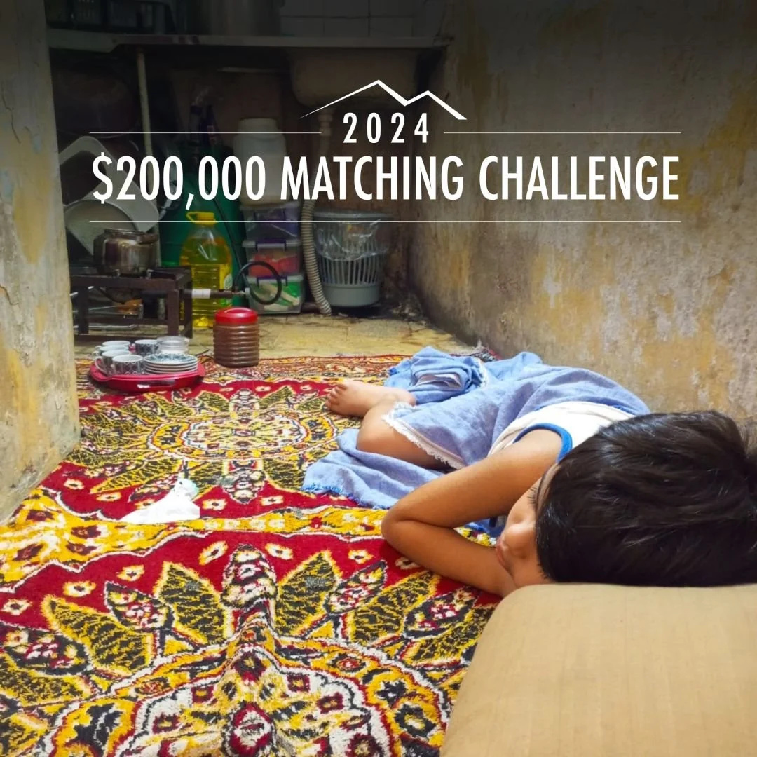 This child&rsquo;s family fled Southern Lebanon and had to squeeze into a tiny room in Beirut. Many others have nothing, sleeping on the city&rsquo;s streets.

You can change their story. Your gift to the 2024 Matching Challenge provides shelter &mda