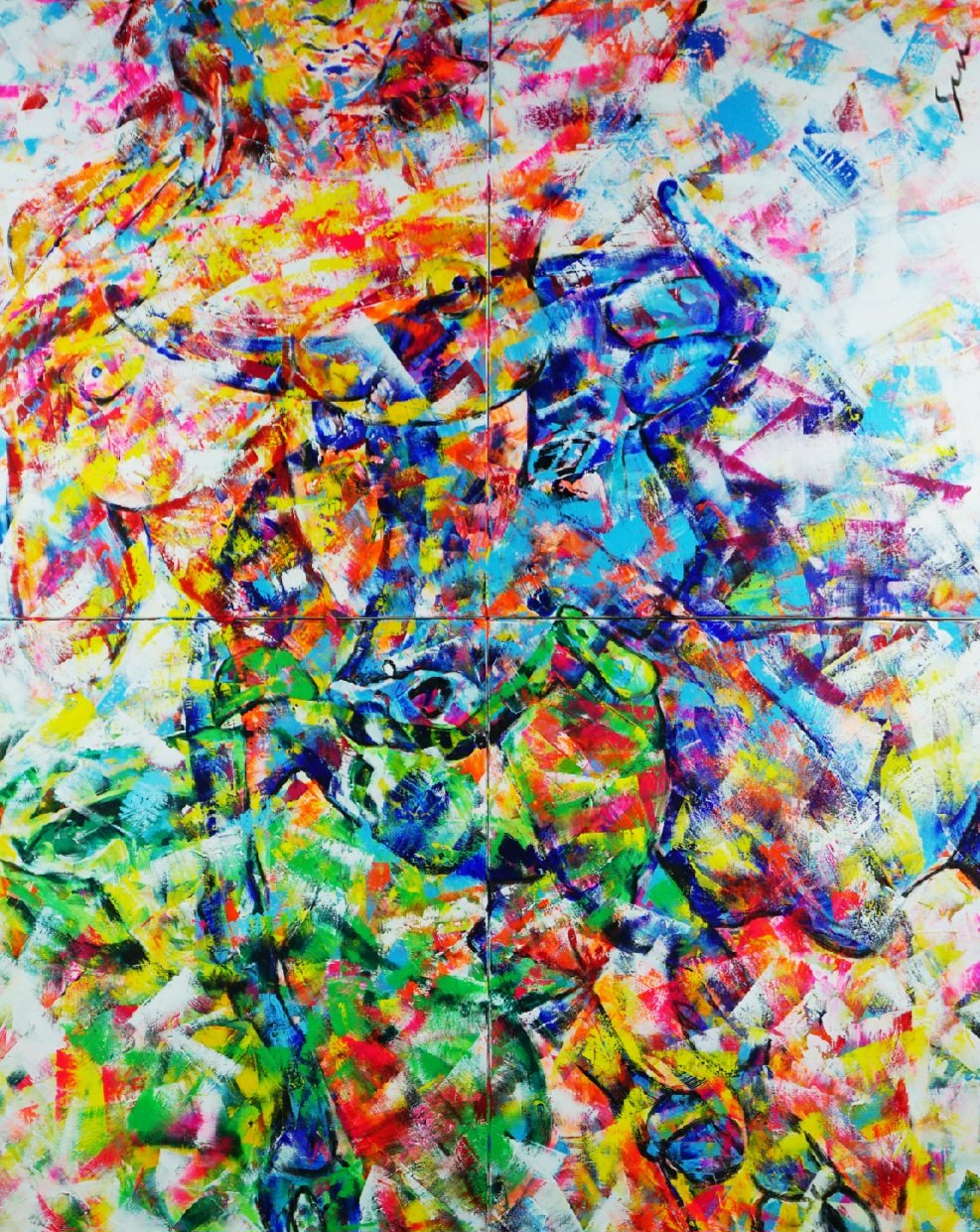 Creatures Amoureuses-160cmW x 200cmH- HiRez.jpg