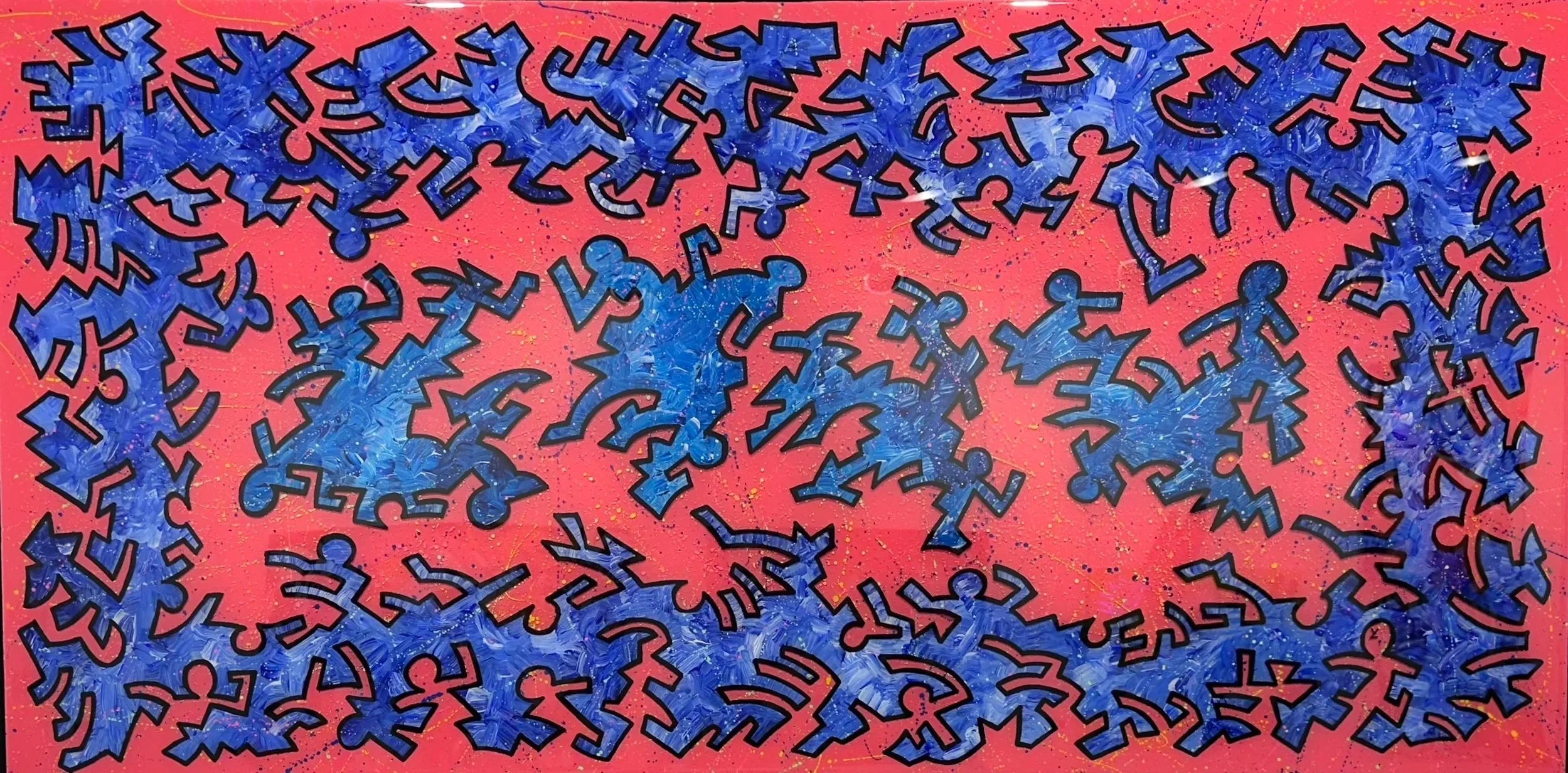 Yan Lortie 
Acrylic, posca, resin 
24 X 48