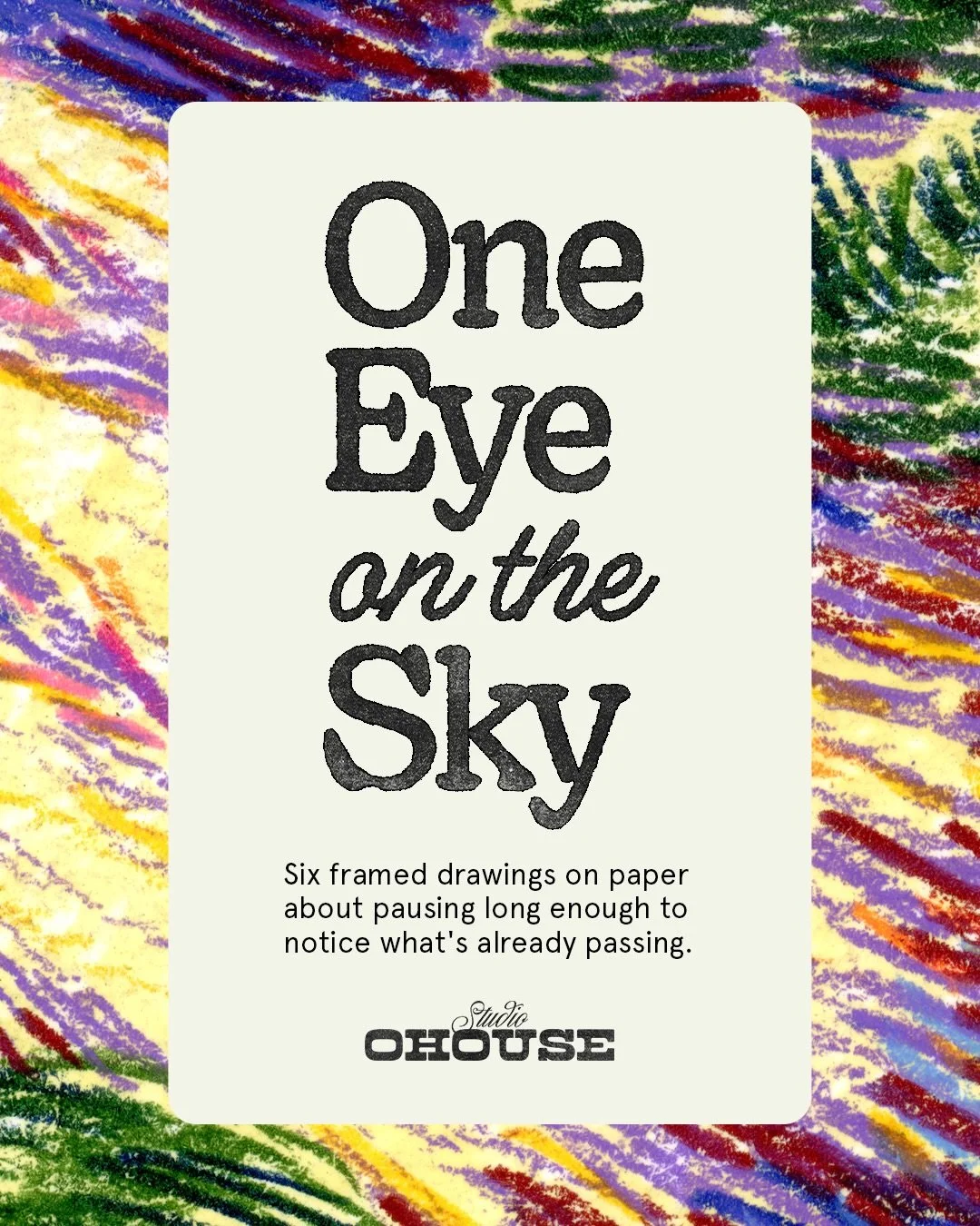 Six drawn pieces, each one a little cathartic to make. All finally out in the world today.
One Eye on the Sky is live. It&rsquo;s a small series about noticing what&rsquo;s already passing. Swipe through, and link in bio if you want to bring one home