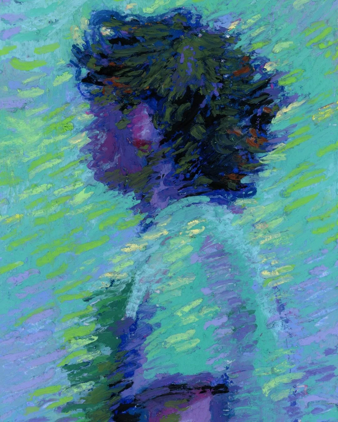 Most weeks tuesday is just monday in a wig.

Temporarily untitled / oil pastel on 4x6 paper.