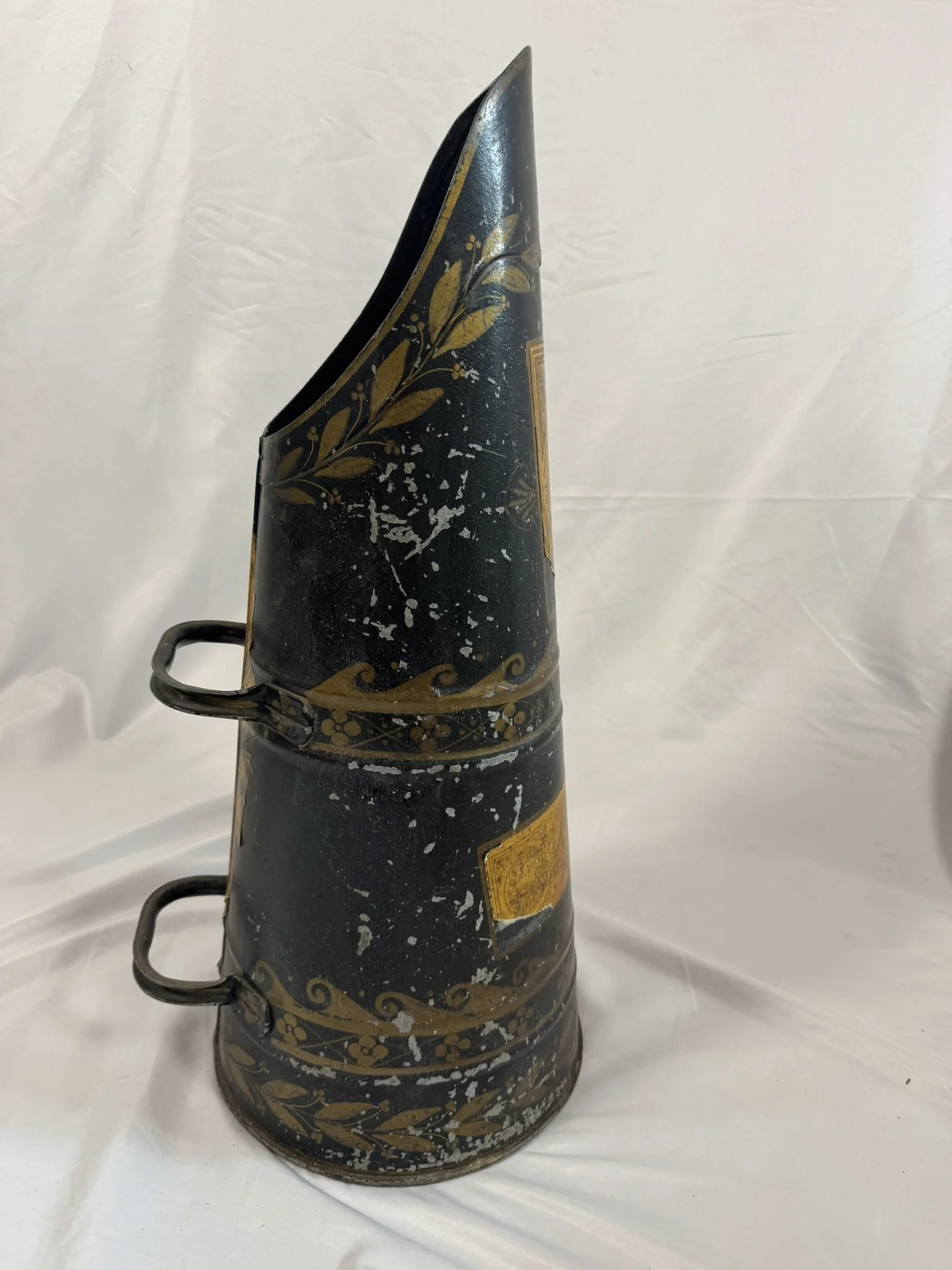 English Tole Coal Helmet Scuttle, Beldray | Jacob Trudaine (Copy)