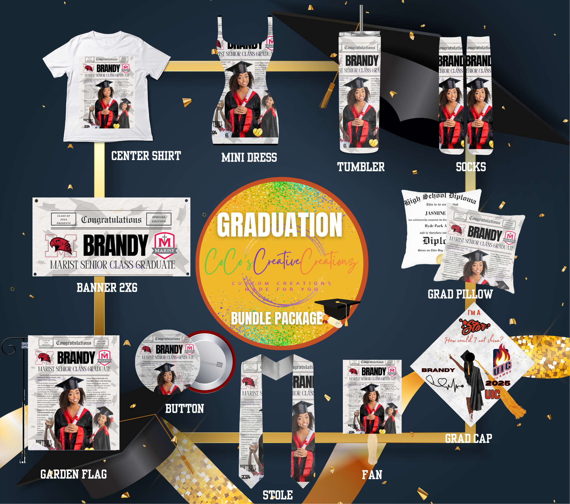 Creative Grad Bundle Package F Mini Dress