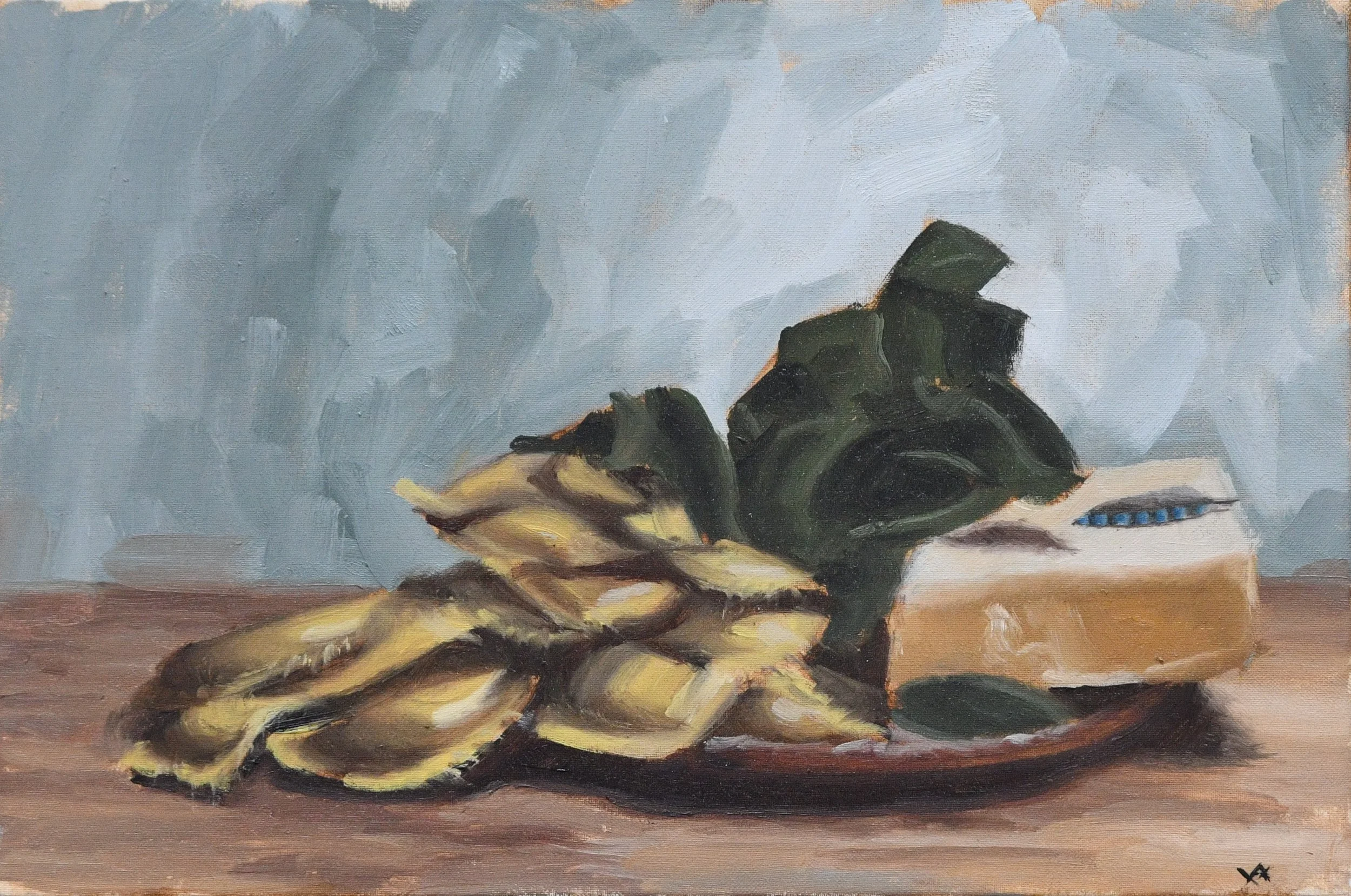 Ravioli 30*20cm oil on canvas