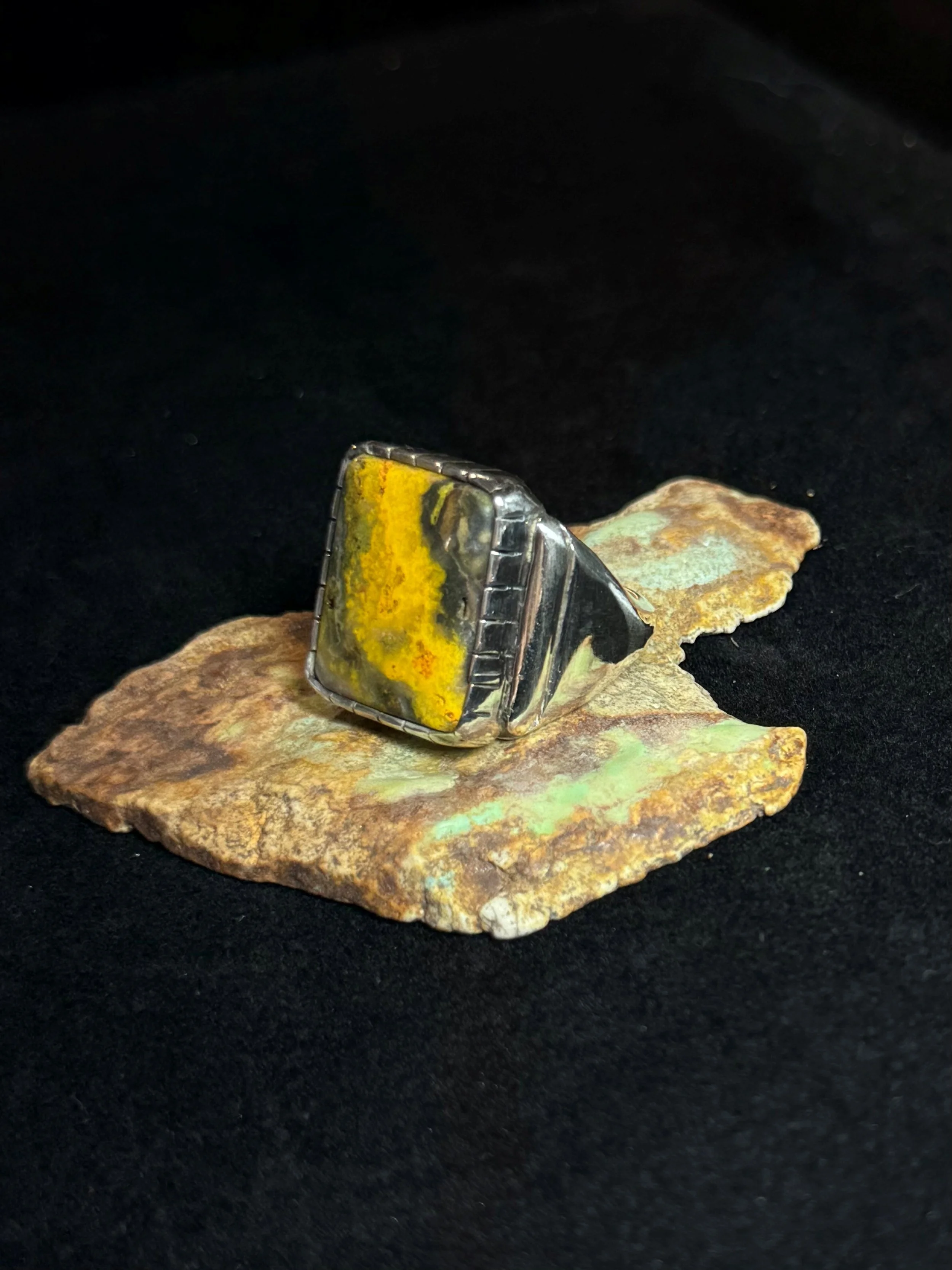 Mens 10.5 Ring - Bumble Bee Jasper - SOLD
