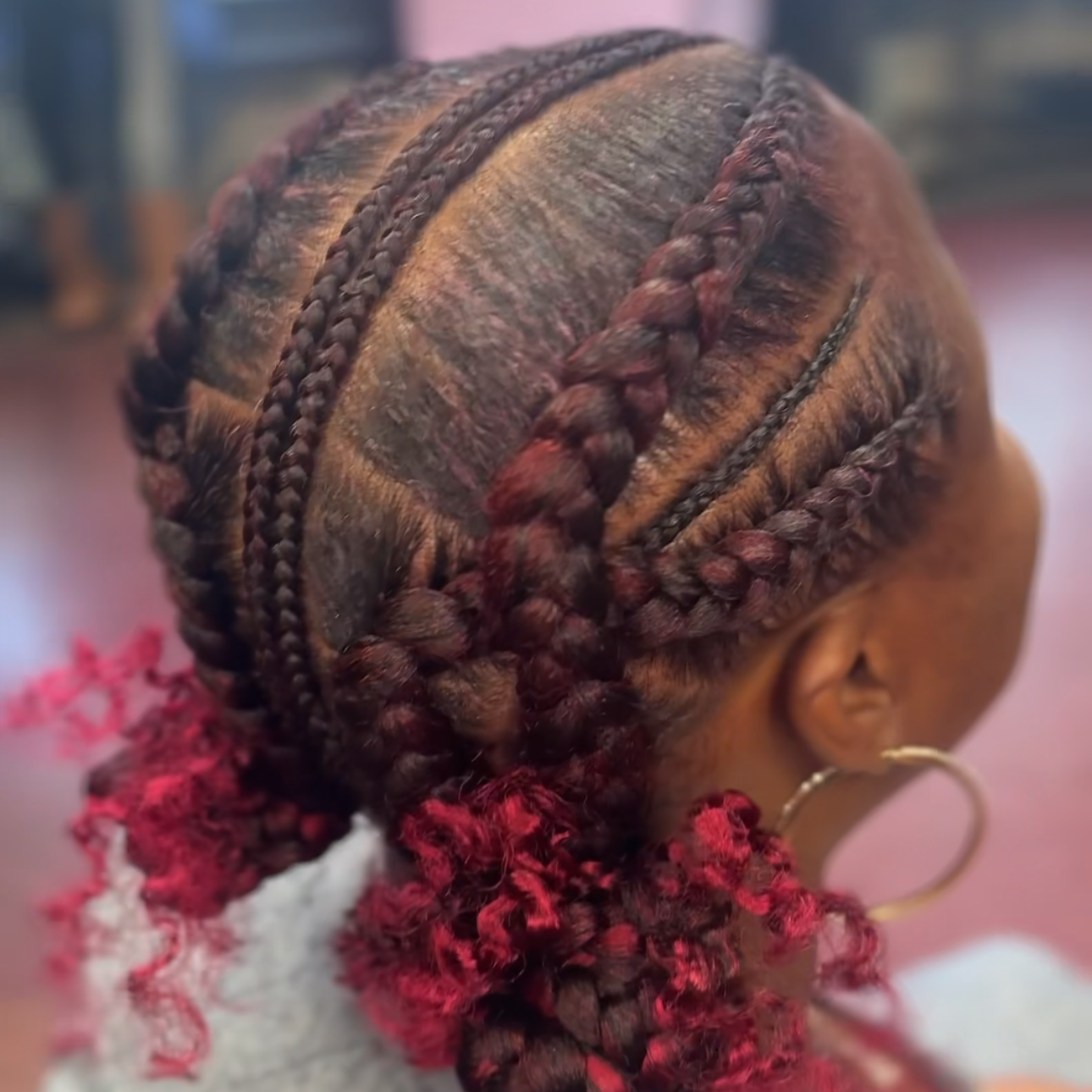 Criss cross braids