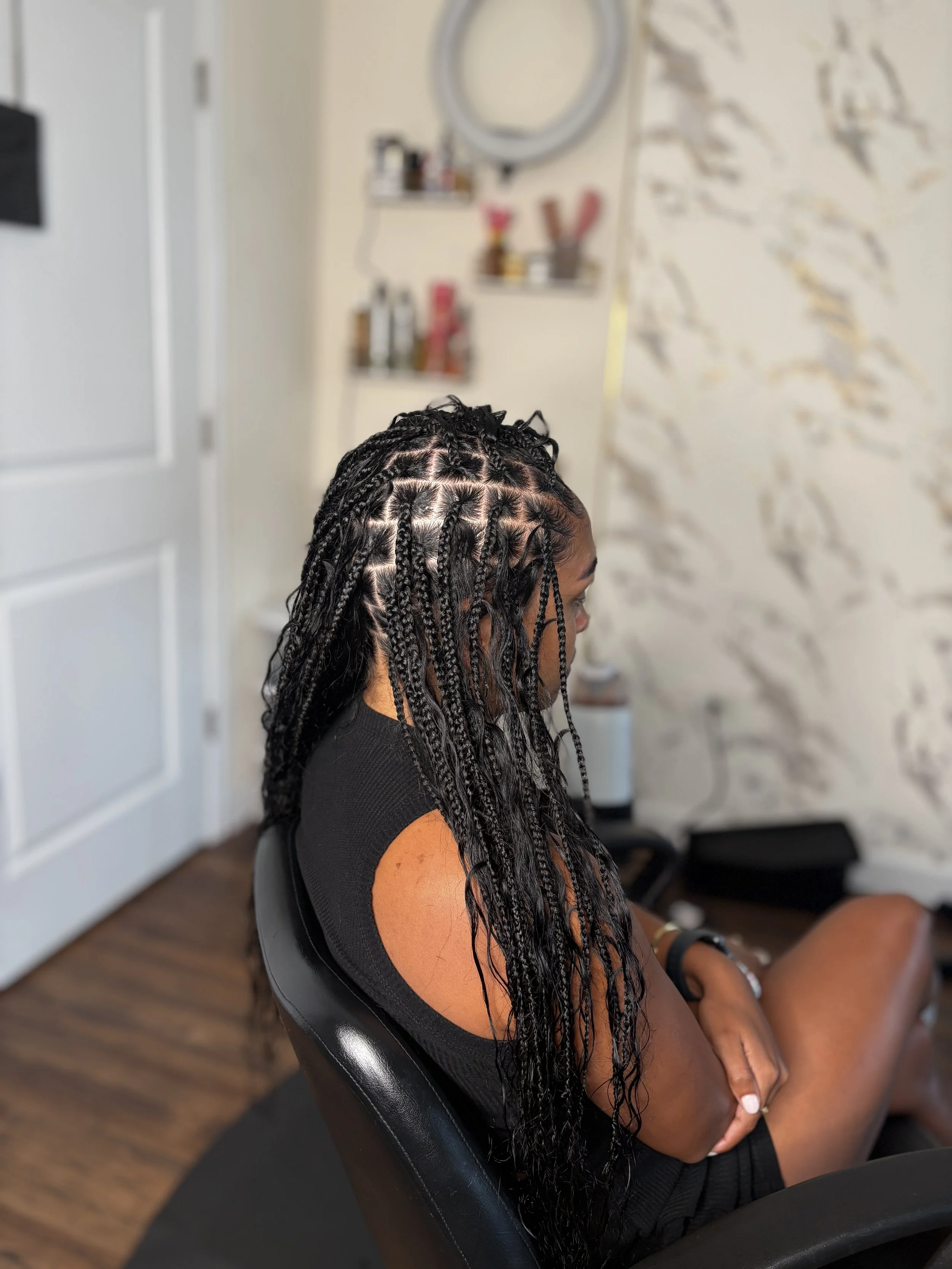 Boho braids - medium parts 