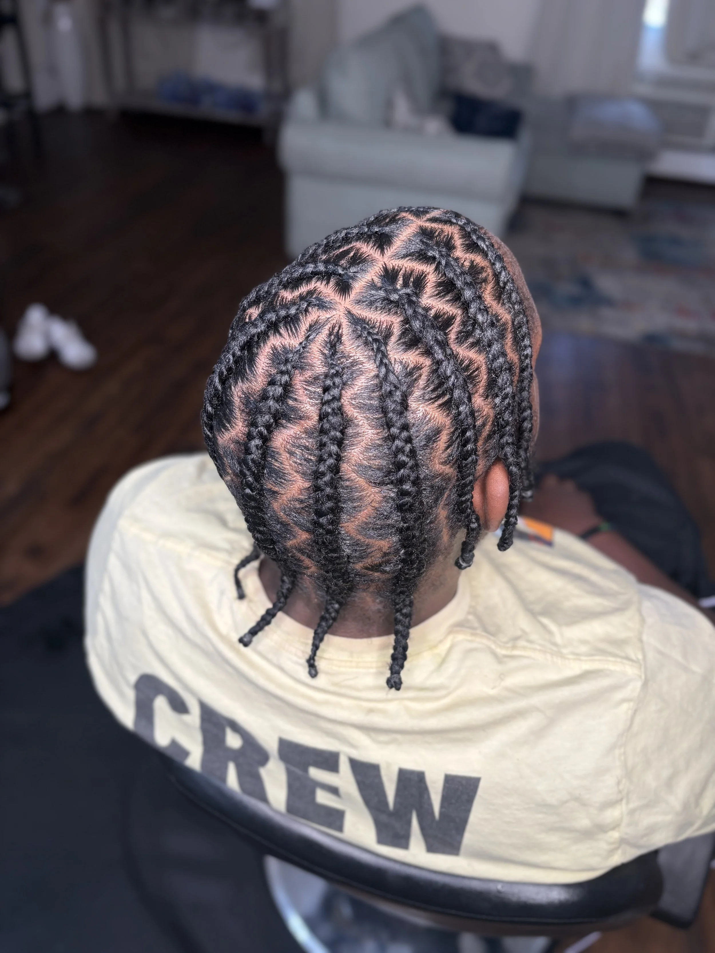 Pop smoke with zig zag parts 