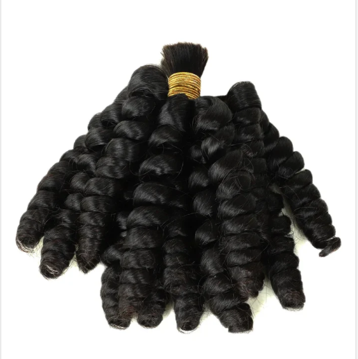 Twist curly Cambodia virgin bulk human hair