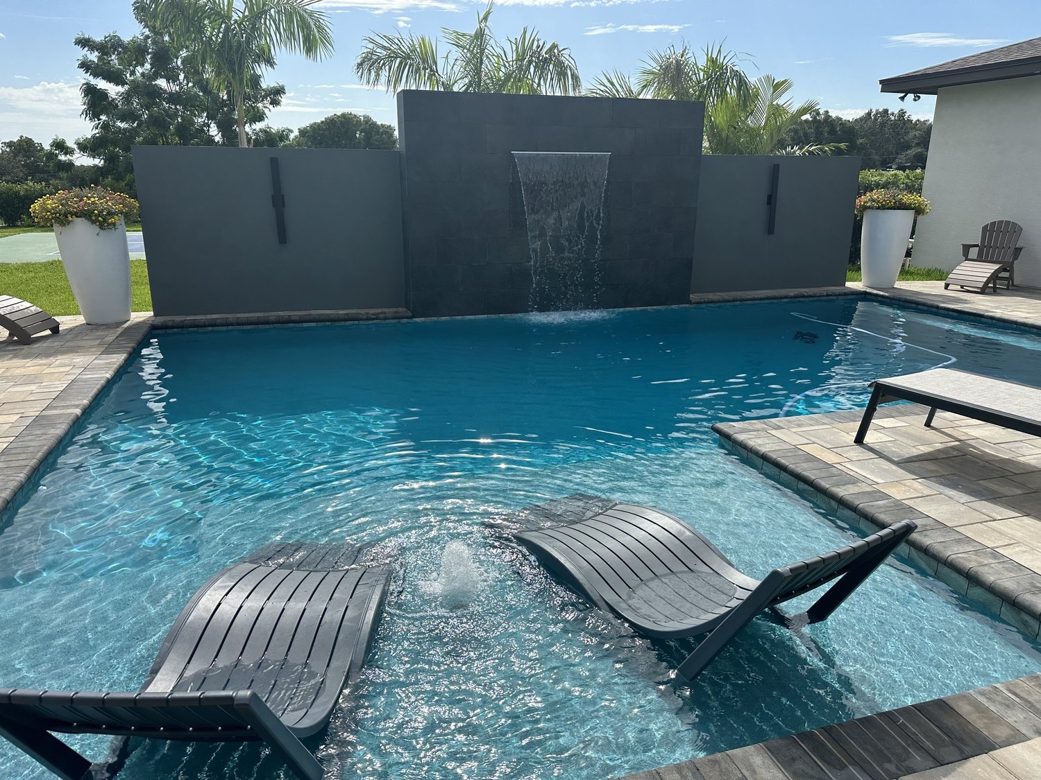 Polk County Pools completed pool installation