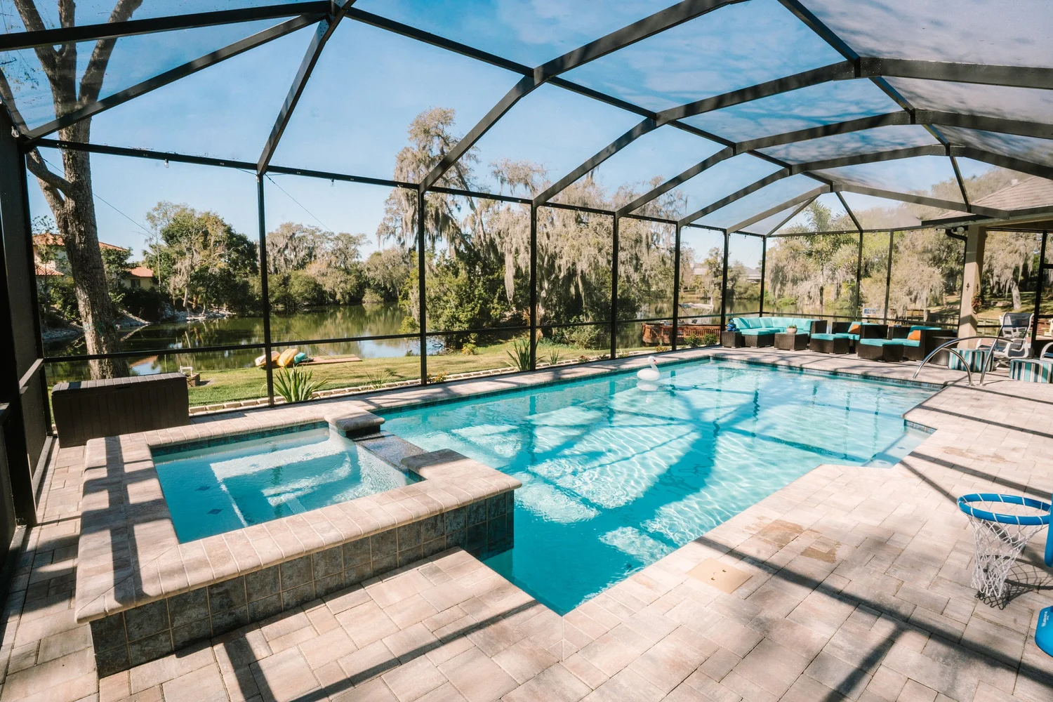 Polk County Pools custom pool project in Florida