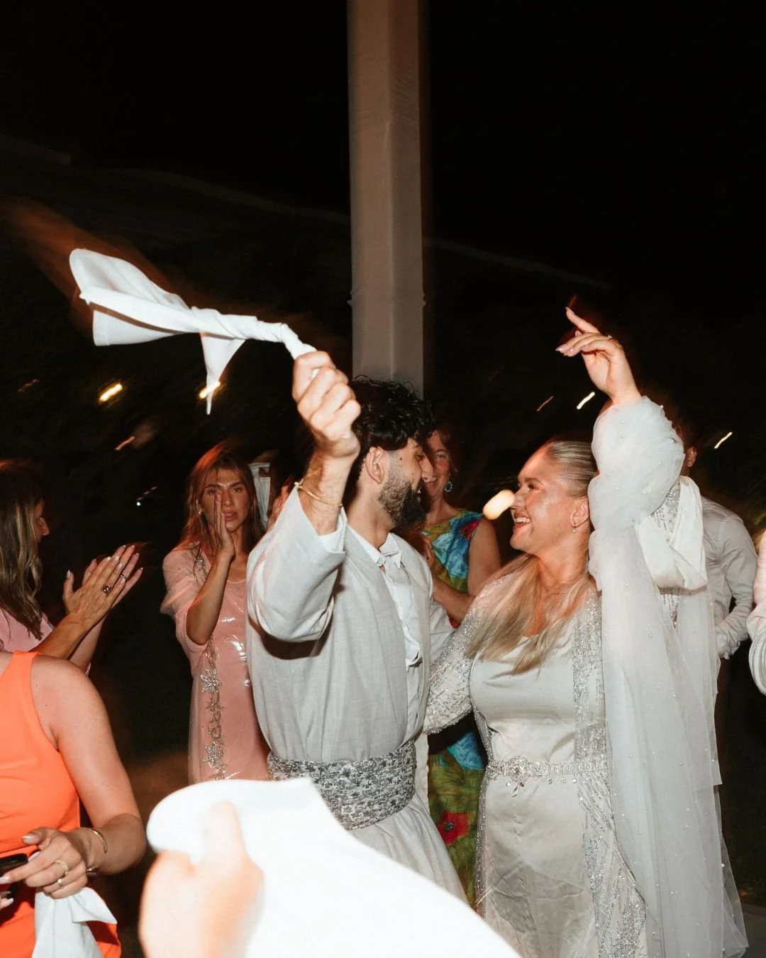 Destination wedding couple from Sweden celebrating in Halkidiki