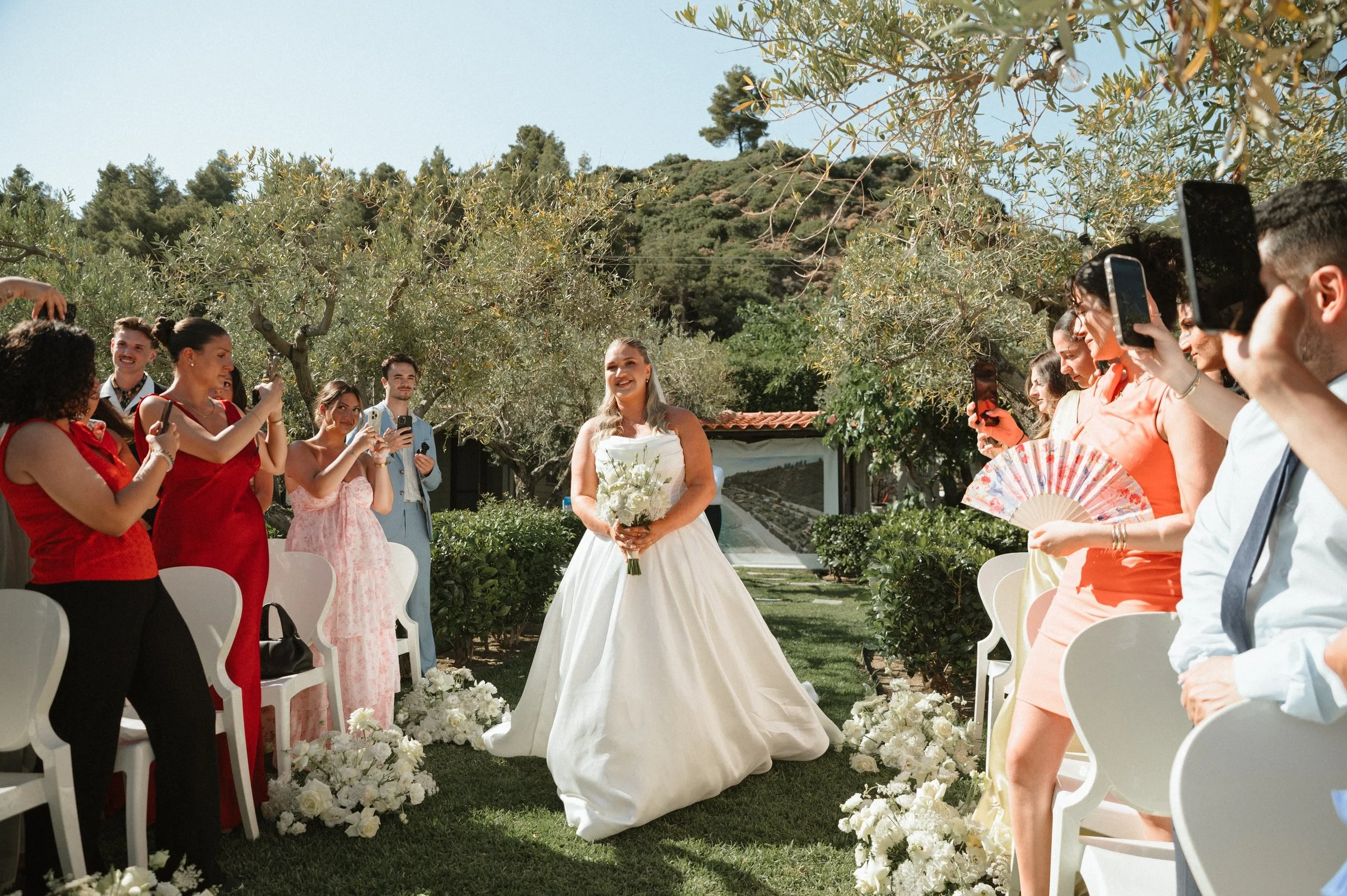 Romantic sunset wedding photography in Halkidiki, Greece