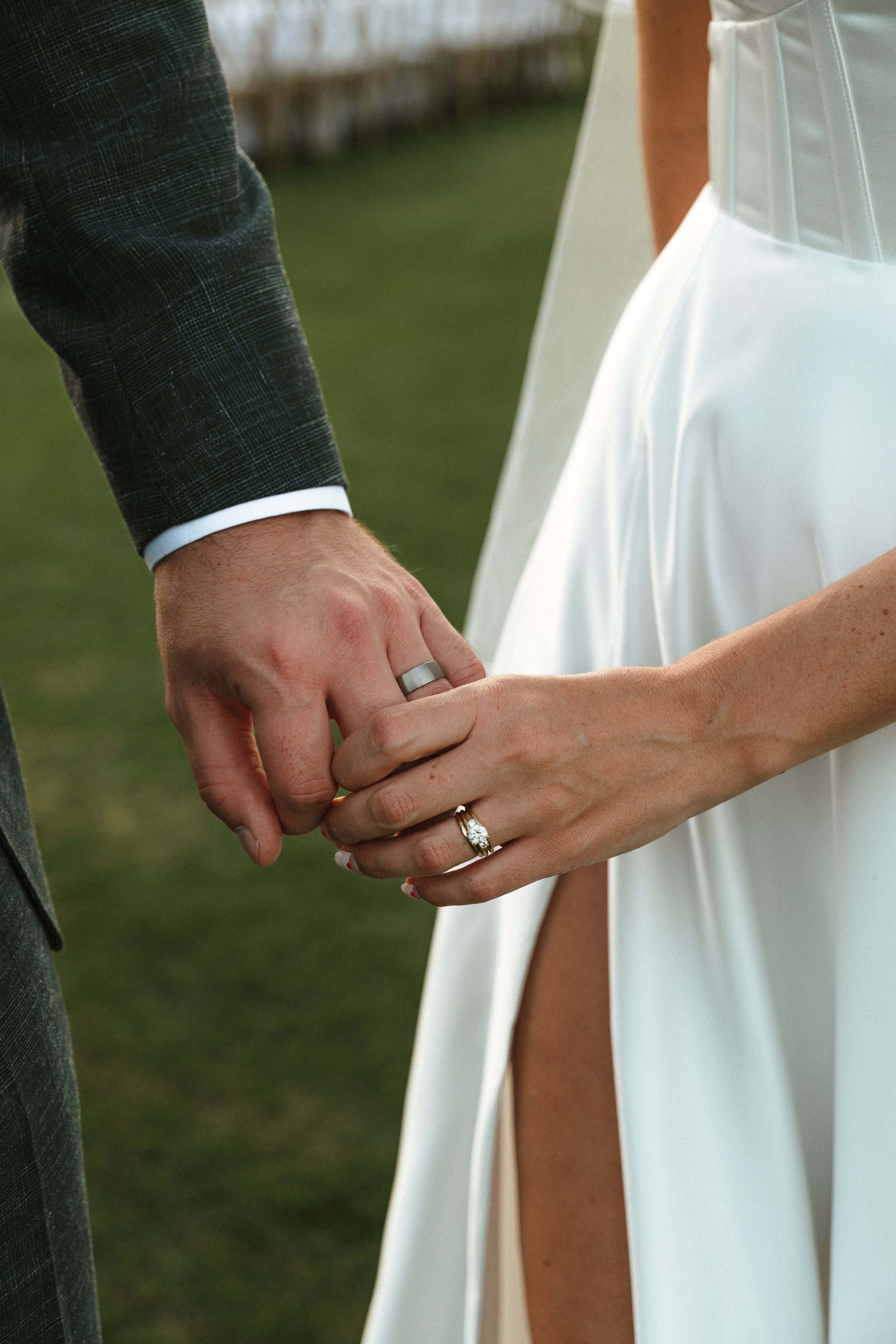 → Candid moment between newlyweds at a wedding in Crete
