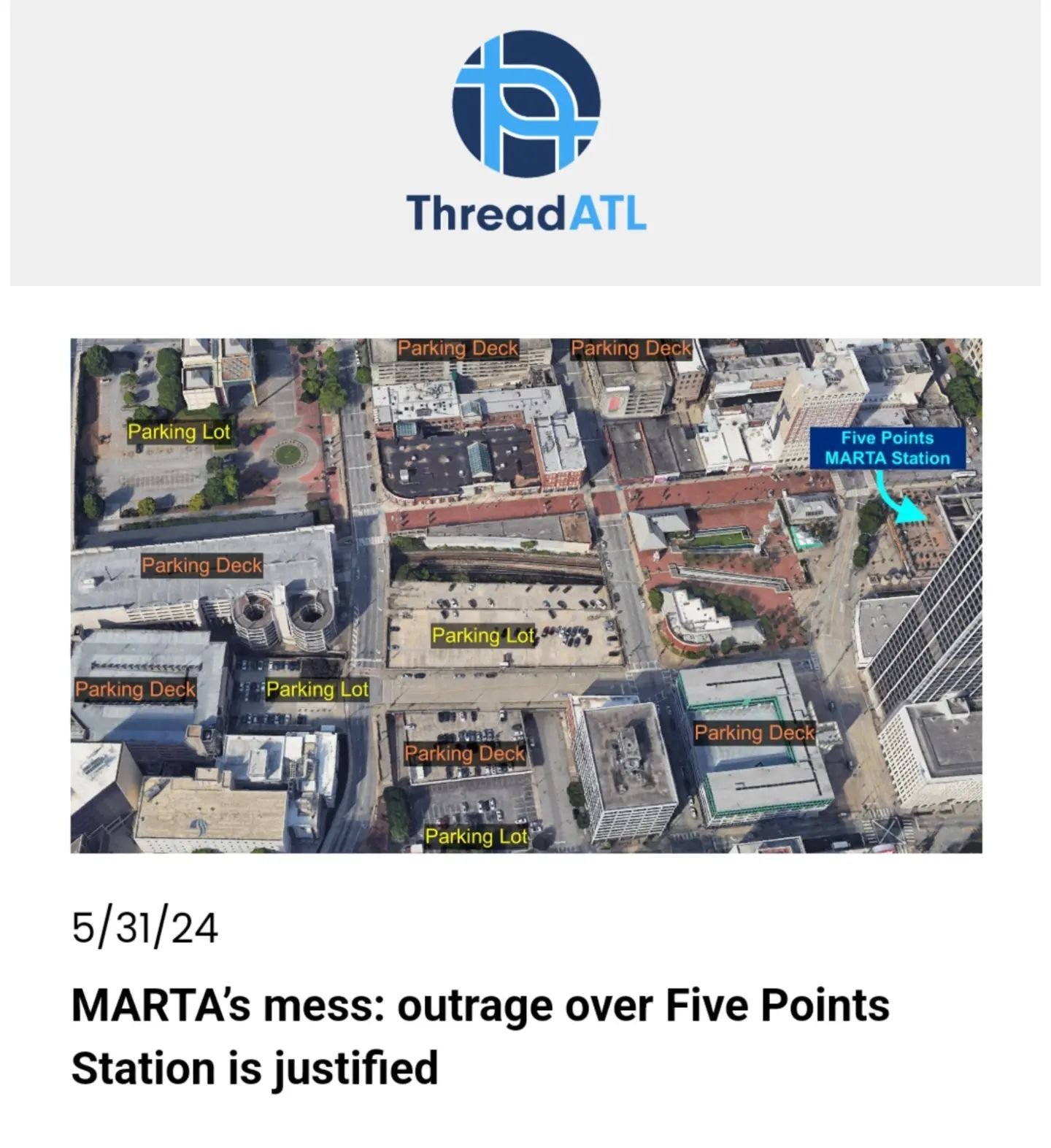 MARTA&rsquo;s redesign of Five Points Station prevents access to trains from the street for four years, and riders with limited mobility have to take a shuttle bus for connections they'd usually make with a simple elevator ride. 

This is too much.

