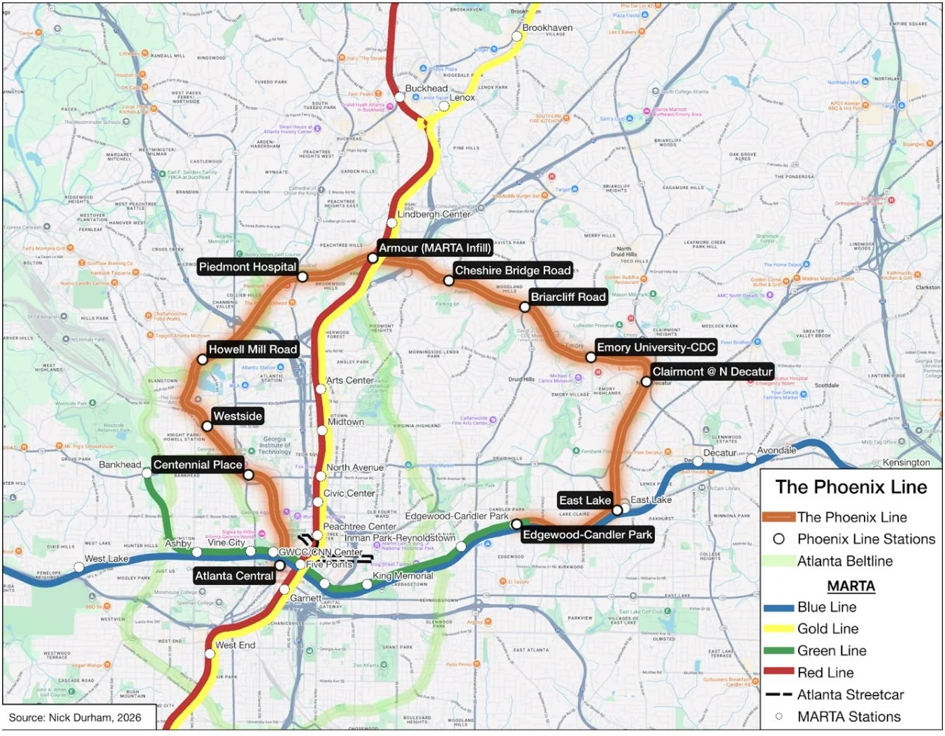 Hiding in Plain Sight: How the "Phoenix Line" Could Transform Atlanta Transit   