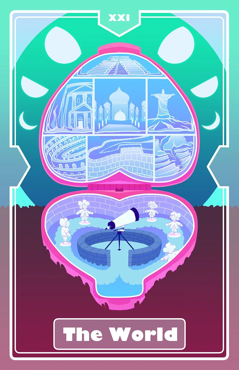 Tarot Card - The World (December 2024) by Mole & Marble Studio