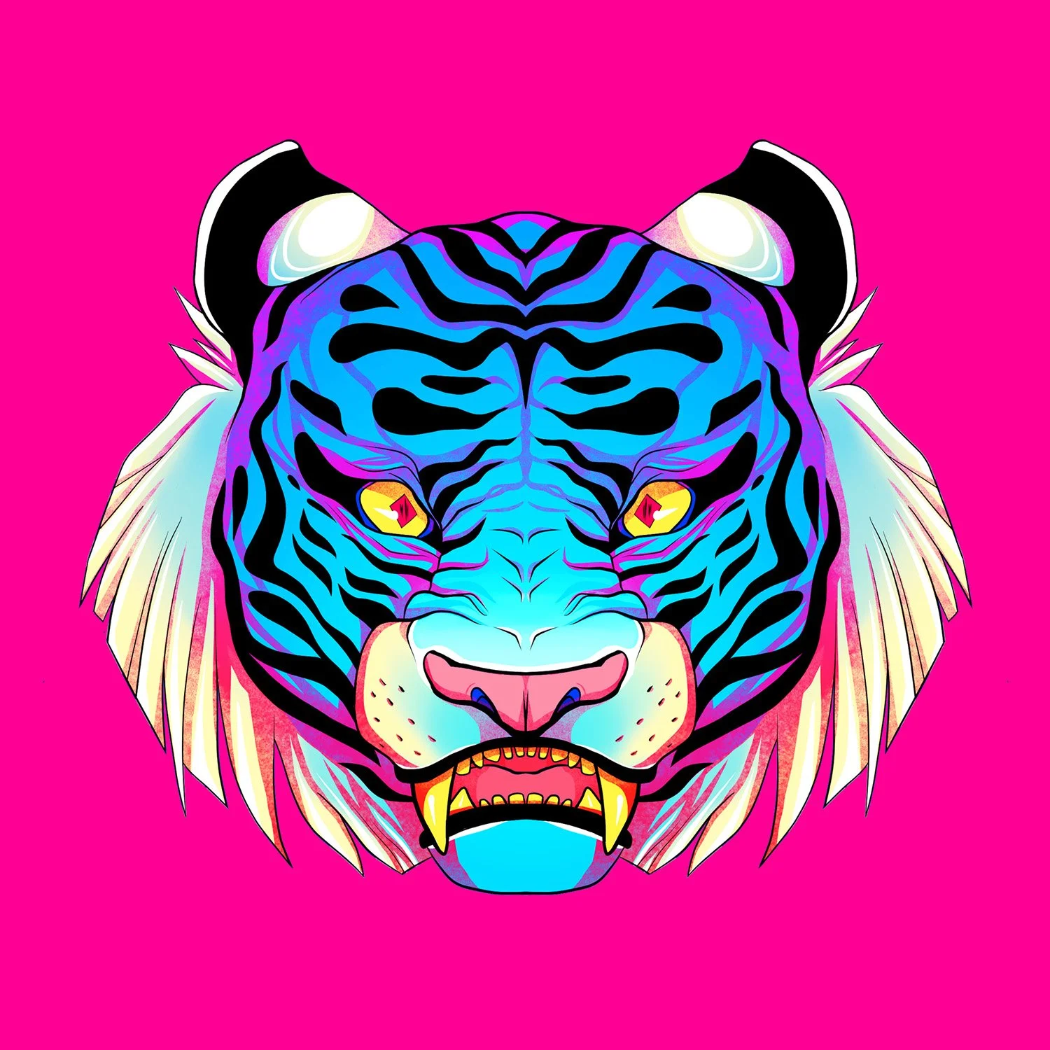 Cerulean Tiger (November 2024) by Mole & Marble Studio