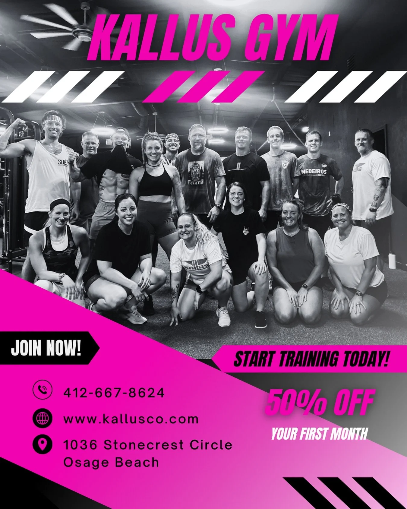 New year. New goals. Stronger you. 💪✨

If you&rsquo;re ready to get back in shape and start the year looking and feeling your best, now is the time to join Kallus Gym.

🔥 50% OFF memberships for new members
✔️ 24/7 gym access
✔️ Daily programming
✔