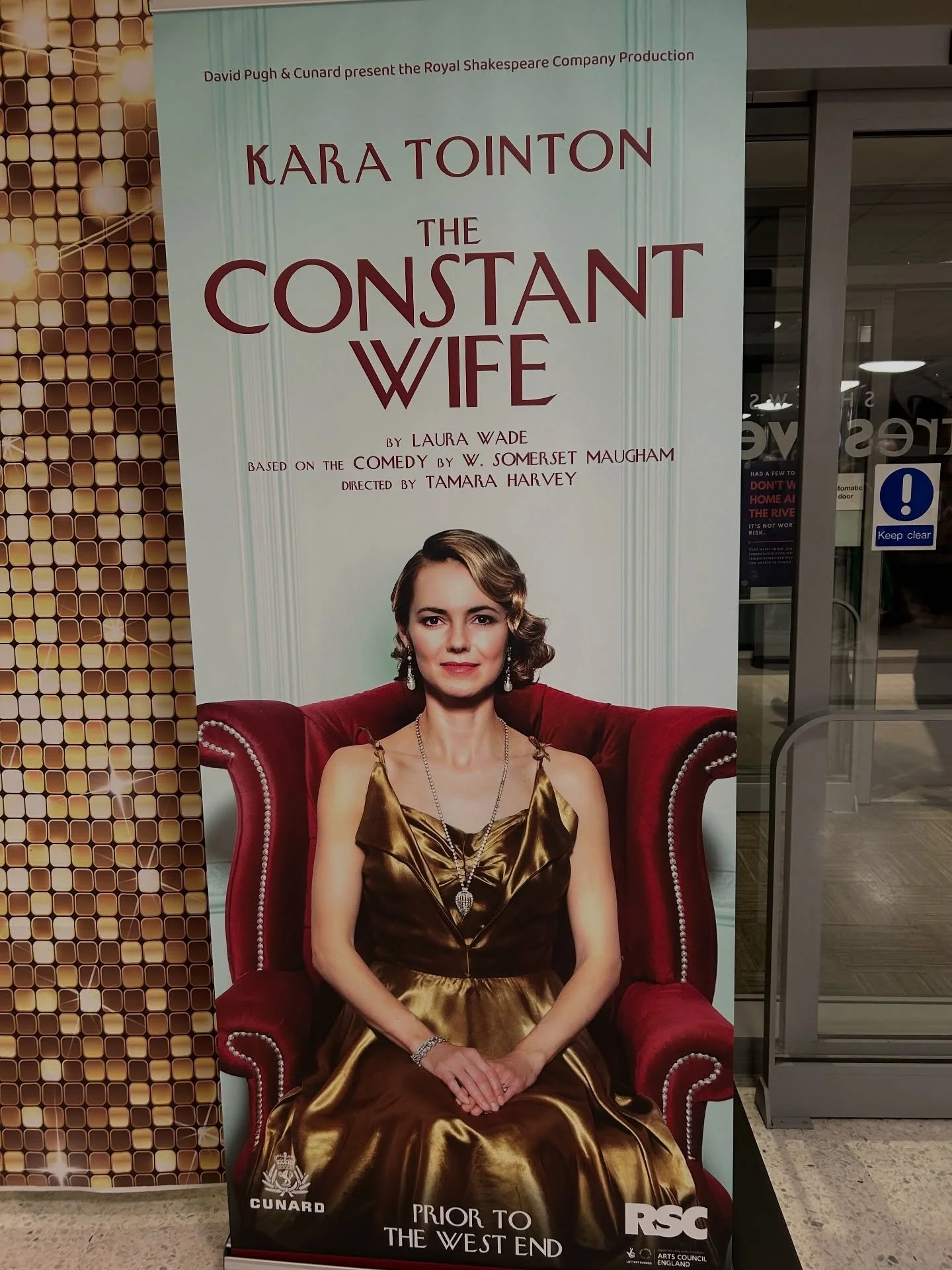 The Constant Wife starring @kara_tointon @miss_gloria_onitiri 
Sara Crowe
@timdelap @alexmugnaioni @julesbrownactor Philip Rham &amp; Amy Vicary Smith is an excellent adaptation of W. Somerset Maughams play. 
The set looks simple but cleverly changes
