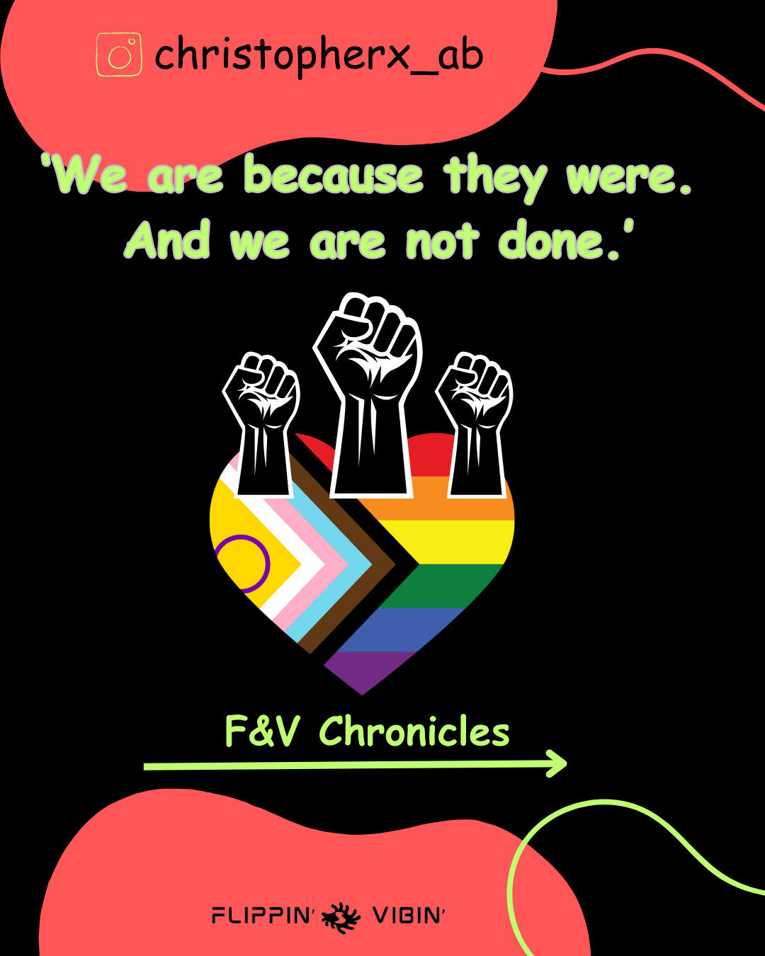 We are because they were. And we are not done!