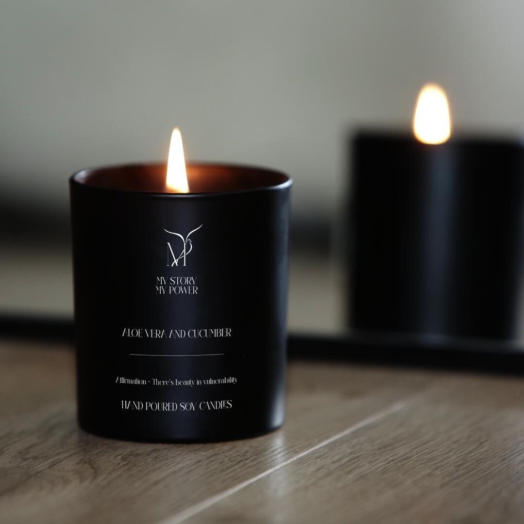 1/4 Candle fragrances coming soon. 

Affirmation &ndash; There&rsquo;s beauty in vulnerability. 

Scent &ndash; Aloe Vera and Cucumber

Aloe Vera creates a calming atmosphere and is ideal for relaxation. 

Cucumber gives a feeling of cleanliness and 