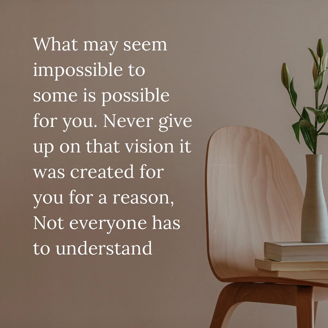 Motivational Monday. 

The same way the Lord gave me a vision, He has also provided me with customers. For a long time, I allowed fear, doubt, criticism, and lack of confidence to hinder my abilities from developing. No longer will I allow such adver