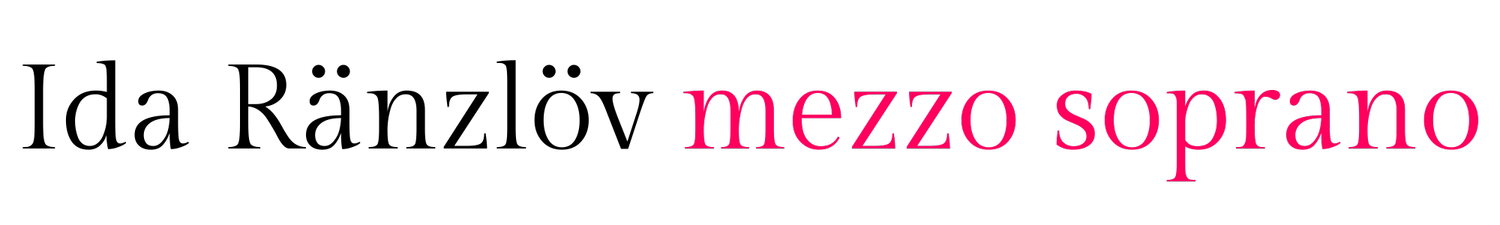 IDA RÄNZLÖV mezzo soprano