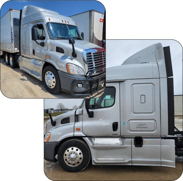Silver Bullet Freightliner Cascadia Ready to Haul some Freight out of Cedar Rapids IA