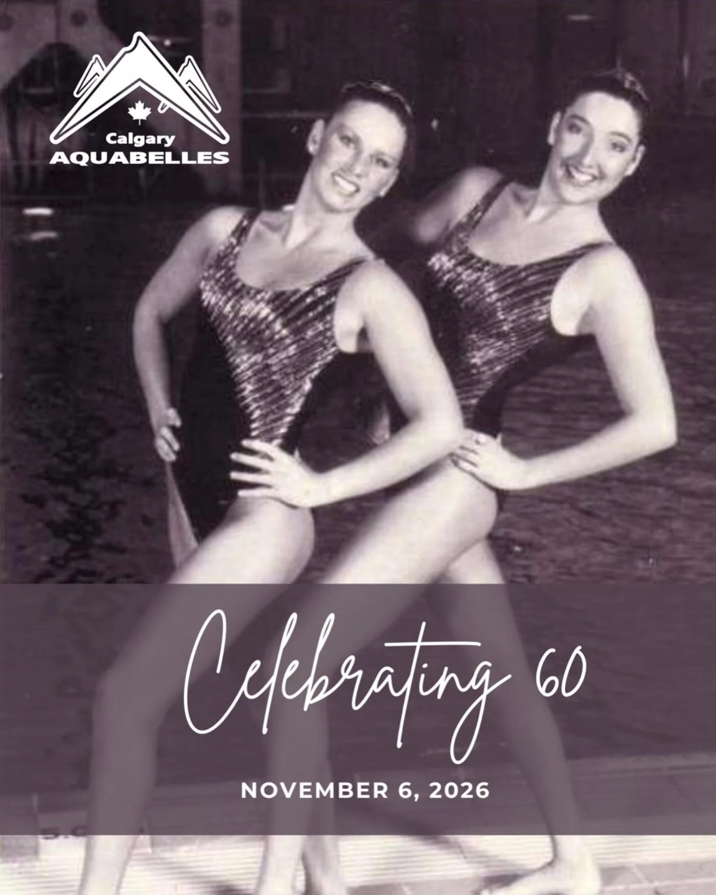 ✨ The Calgary Aquabelles are turning 60.&nbsp;✨

Join us November 6, 2026 at the Calgary Petroleum Club as we celebrate six decades of artistry, strength, teamwork, and lifelong friendships in the water. From generations of athletes and coaches to th