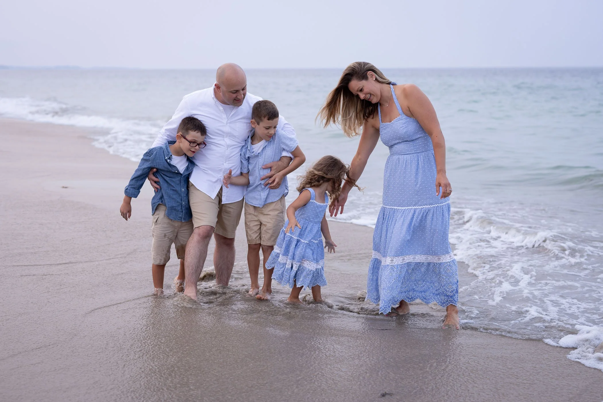Family photo session on the South Shore