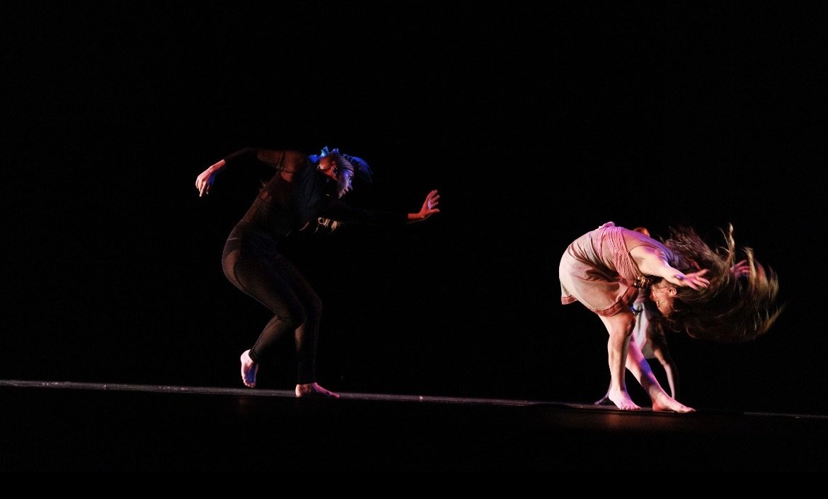 Photo by Jeremy Hogan from Allies and Activists choreographed by Stafford C. Berry Jr. (2022). Ruth N. Halls Theater, Bloomington, IN.