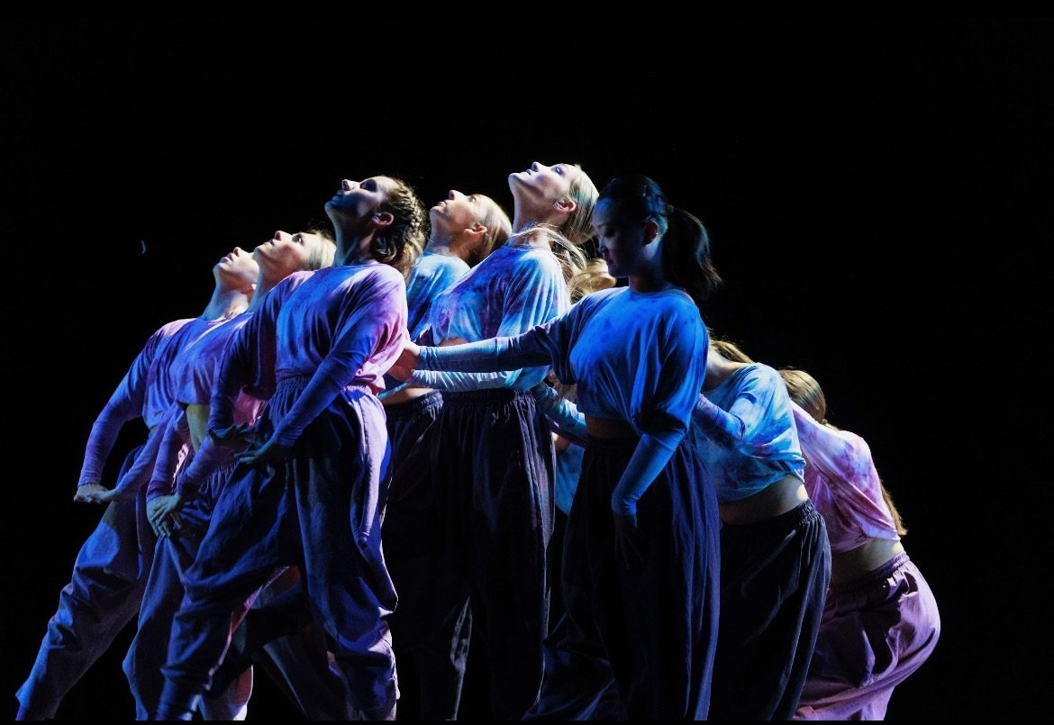 Photo by Jeremy Hogan from Schemas Choreographed by Justin Sears-Watson (2022). Ruth N. Halls Theater, Bloomington, IN.